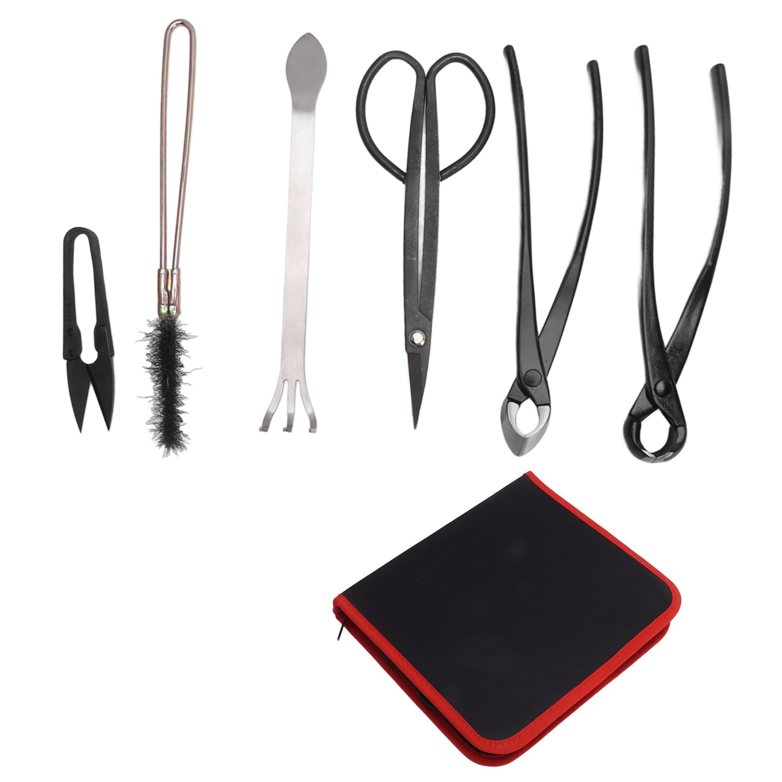 Set Attrezzi per Bonsai 6 Pezzi in Acciaio Inox