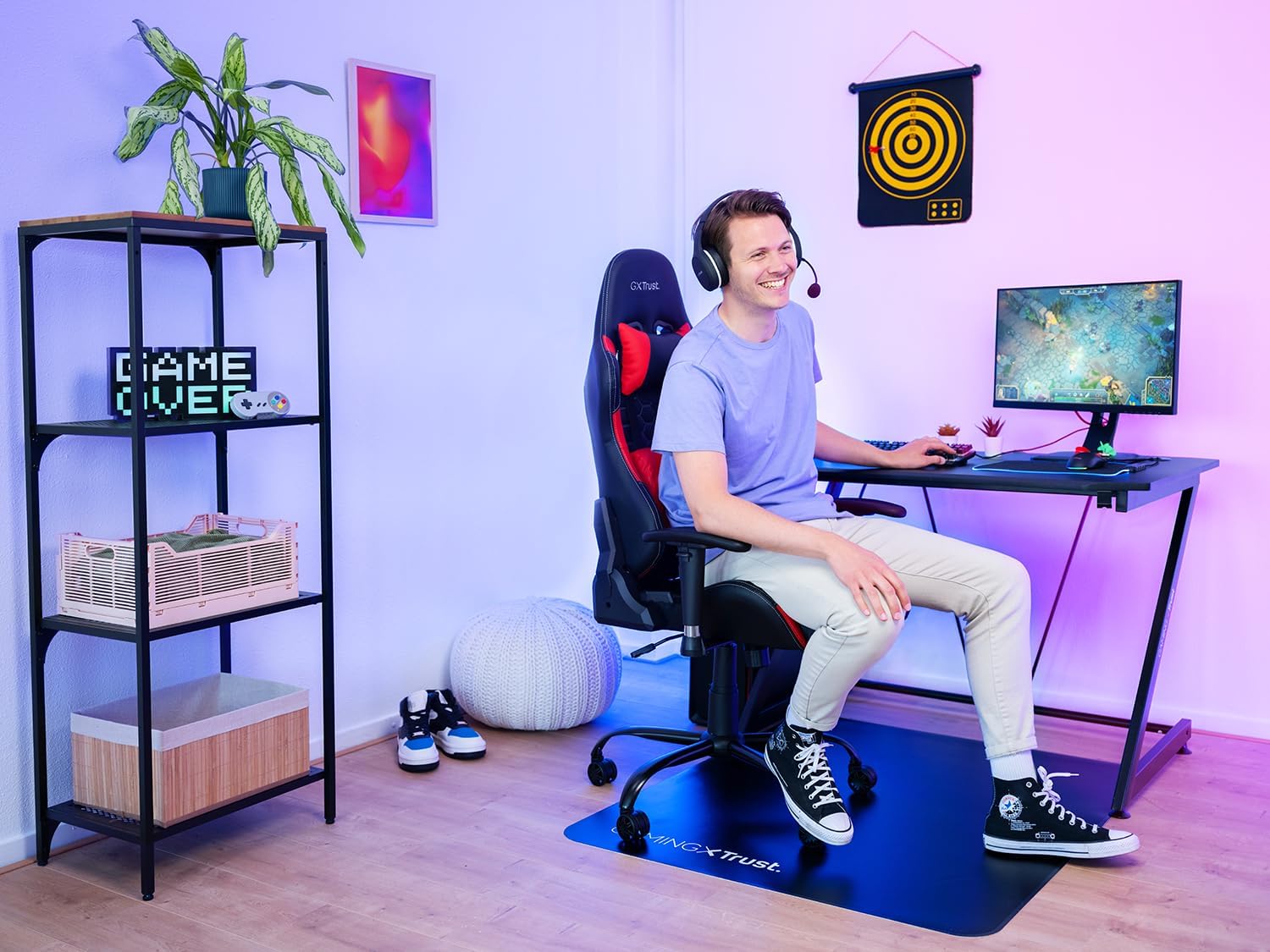 Trust Gaming GXT 708R Resto Sedia Gaming, Rosso - immagine 6