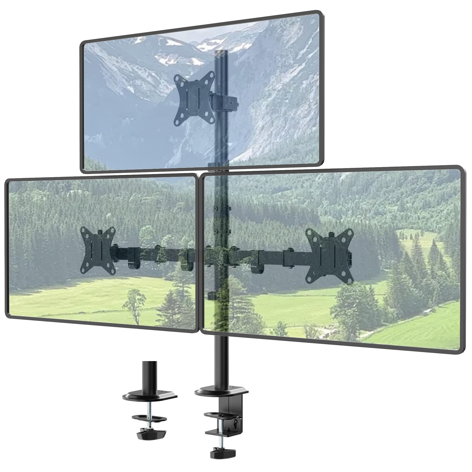 Supporto Monitor da Scrivania Extra Alto 80cm