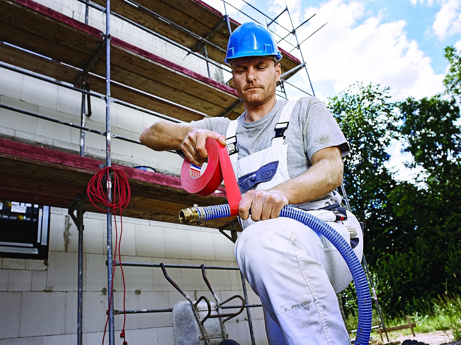 Tesa Nastro 4651 Premium in Tessuto 8 Pezzi, Giallo - immagine 2