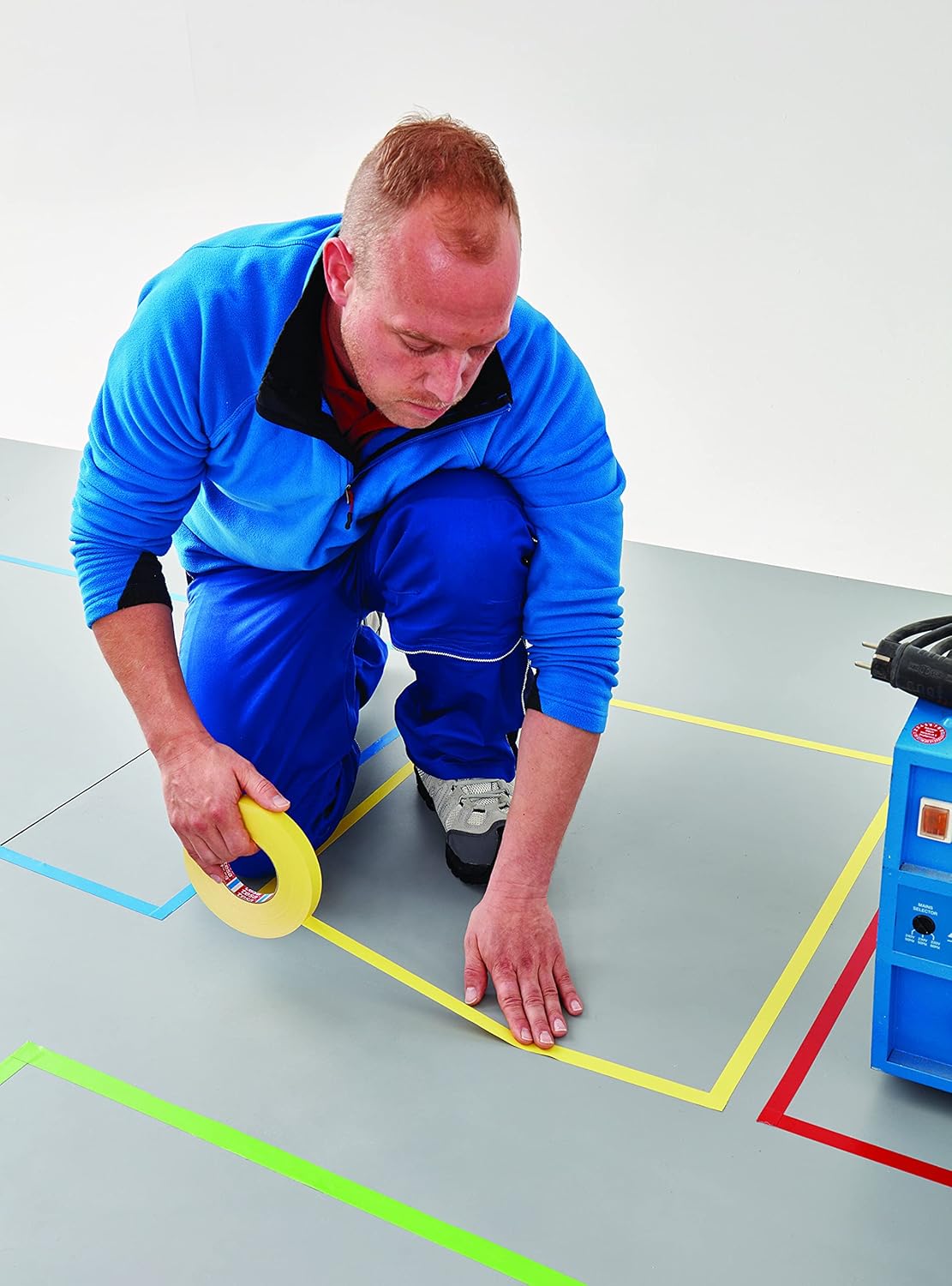 Tesa Nastro 4651 Premium in Tessuto 8 Pezzi, Giallo - immagine 3