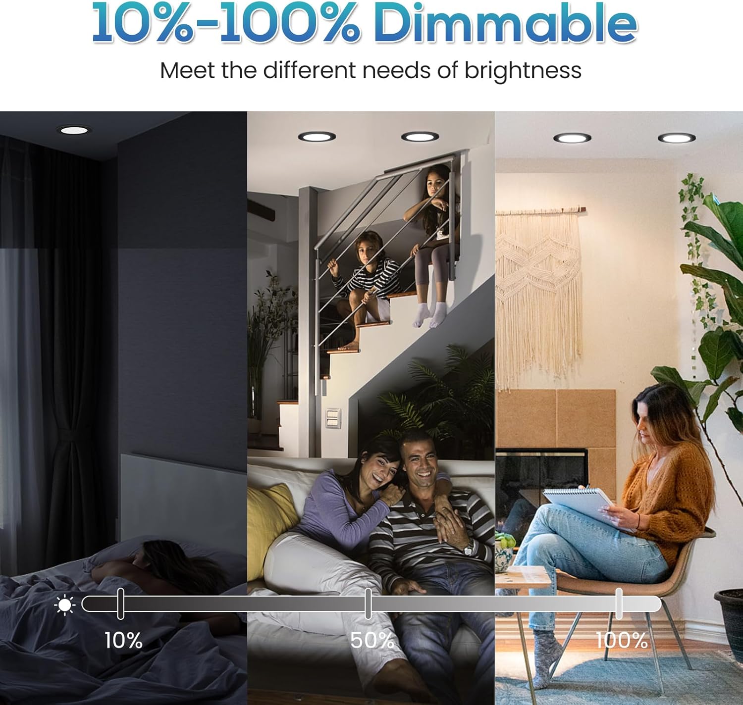 Alusso Lighting Faretto LED Incasso Piatto 7W, Nero - immagine 5