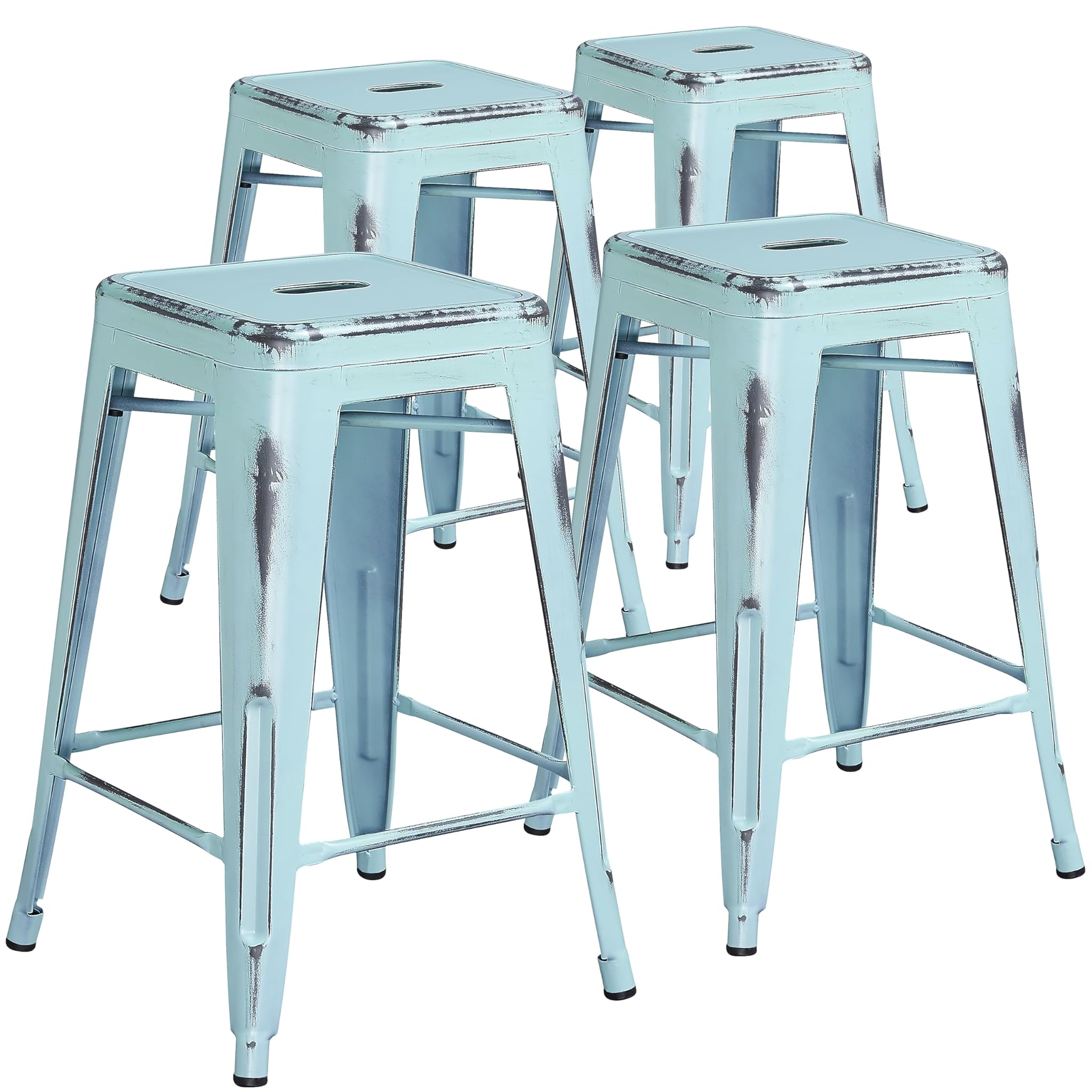 Flash Furniture - Sgabello Interni in Metallo 61cm (4 pz)