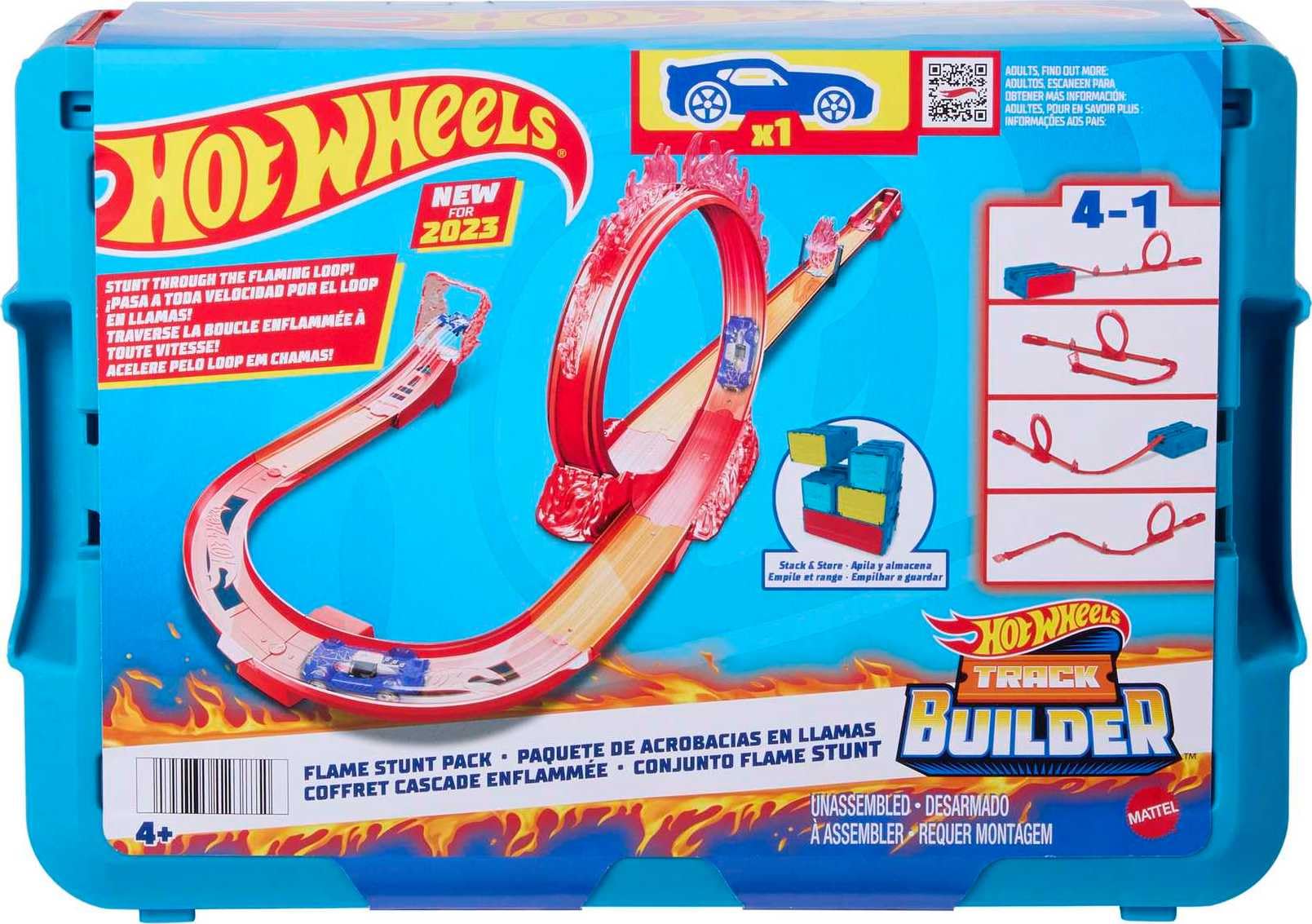 Hot Wheels Pista Tema Fuoco con 1 Macchinina