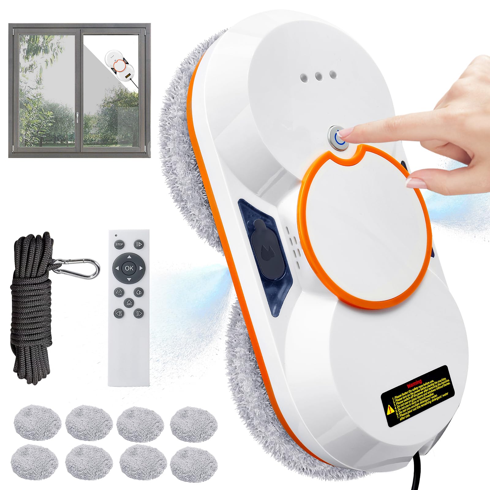 Robot Lavavetri Elettrico con Telecomando 3800 Pa