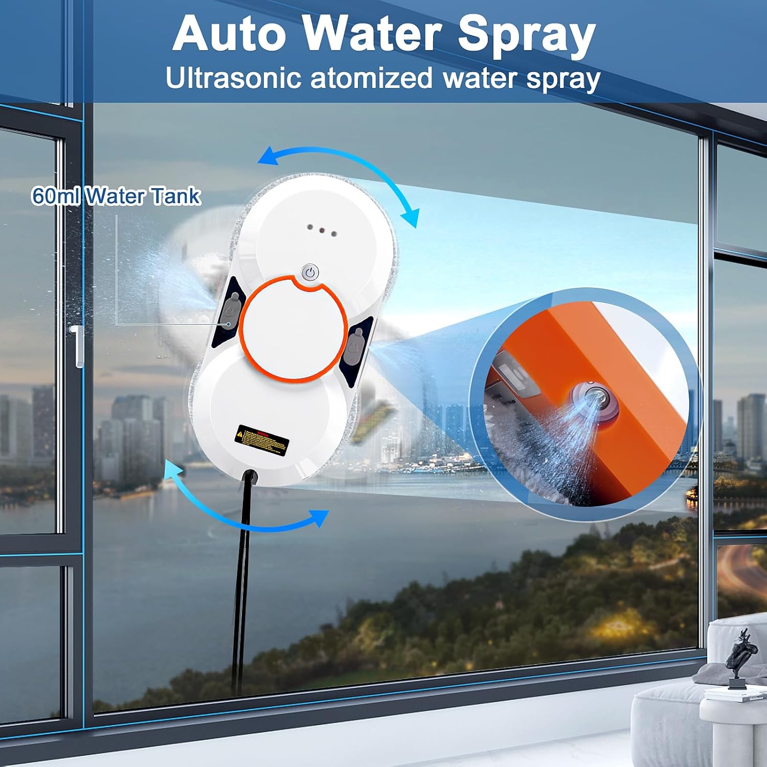 Robot Lavavetri Elettrico con Telecomando 3800 Pa - immagine 6