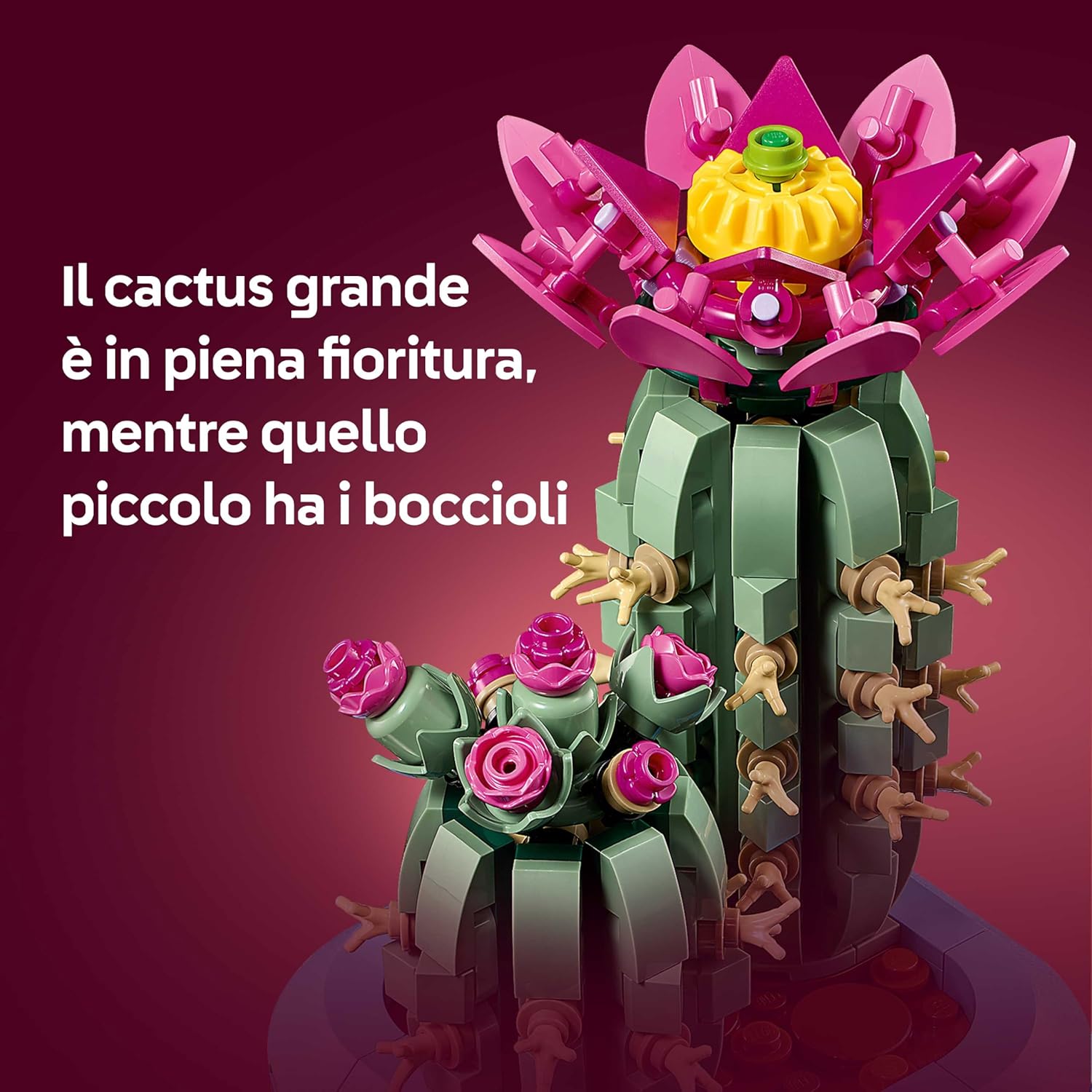 Lego Botanicals Cactus in Fiore - Pianta Artificiale - immagine 4