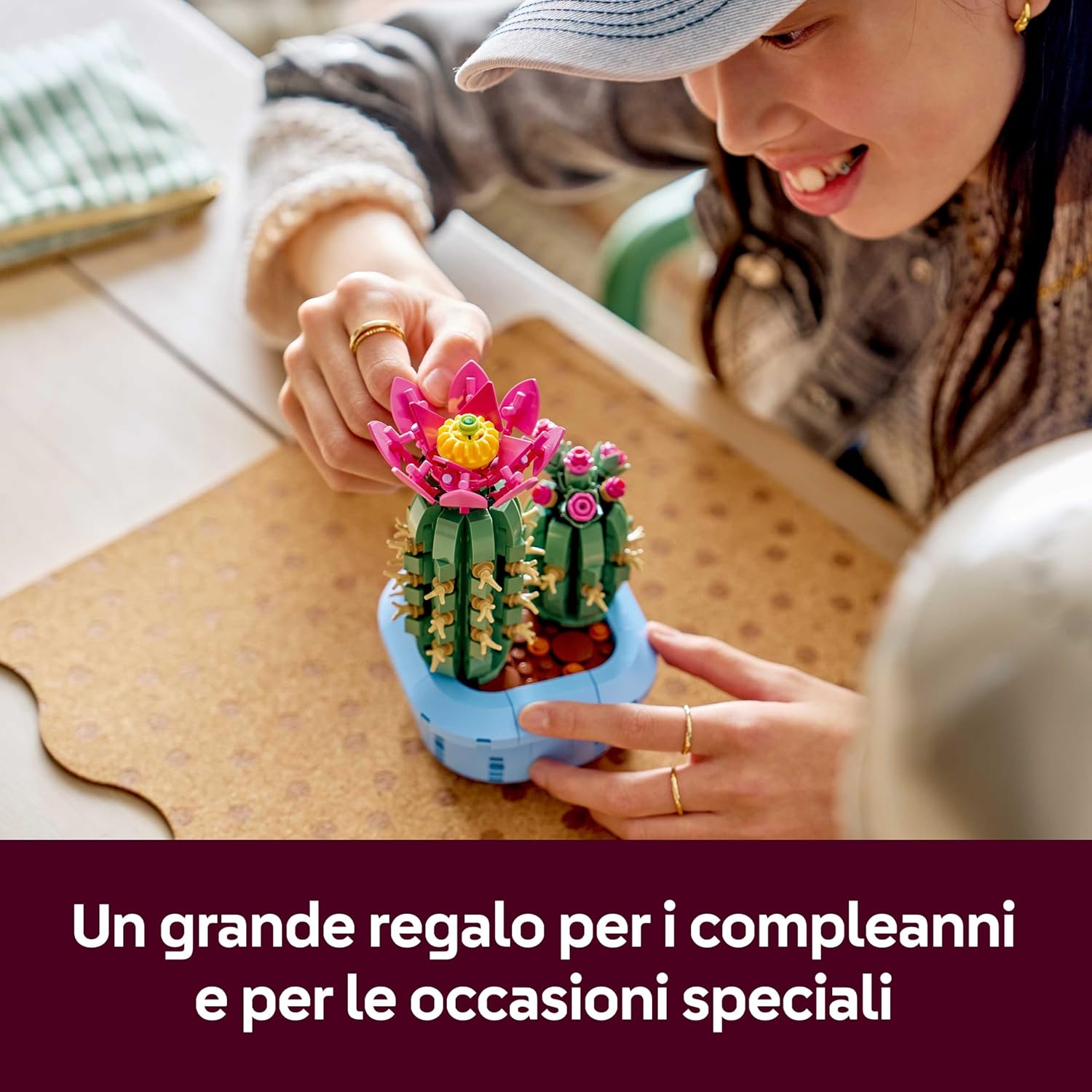 Lego Botanicals Cactus in Fiore - Pianta Artificiale - immagine 6