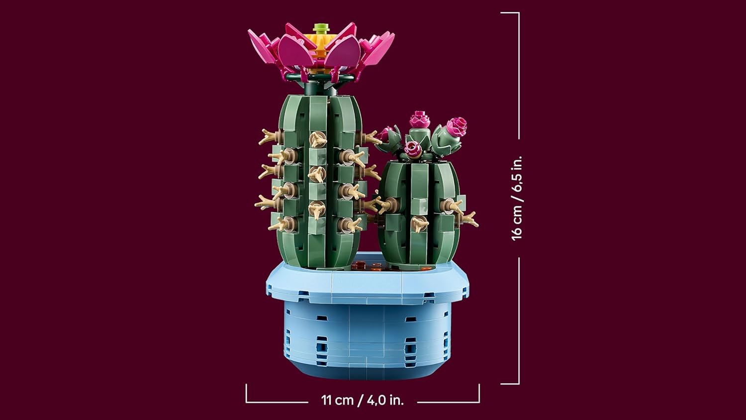 Lego Botanicals Cactus in Fiore - Pianta Artificiale - immagine 9