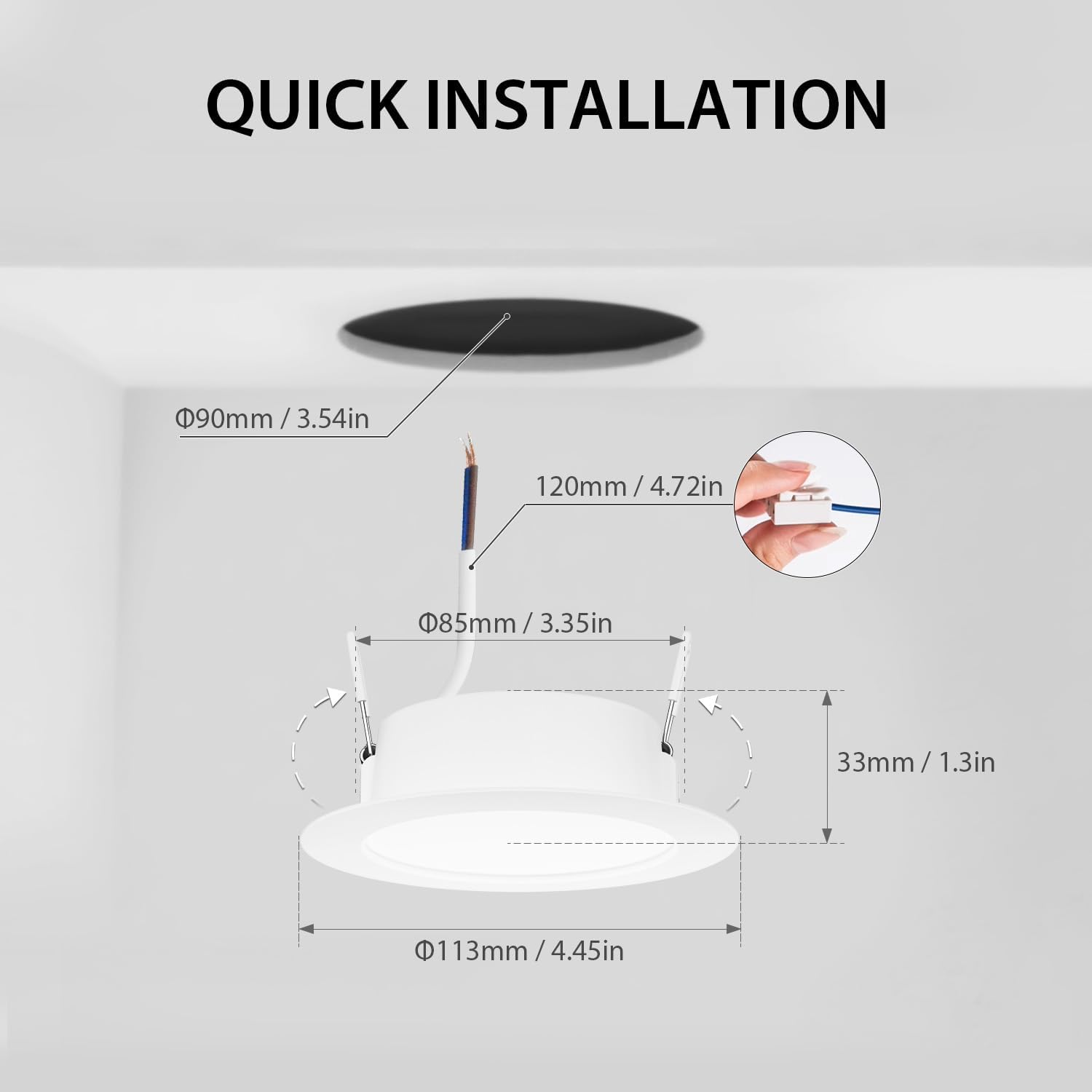 Lvwit Faretti LED da Incasso 6W - Set di 6 - immagine 3
