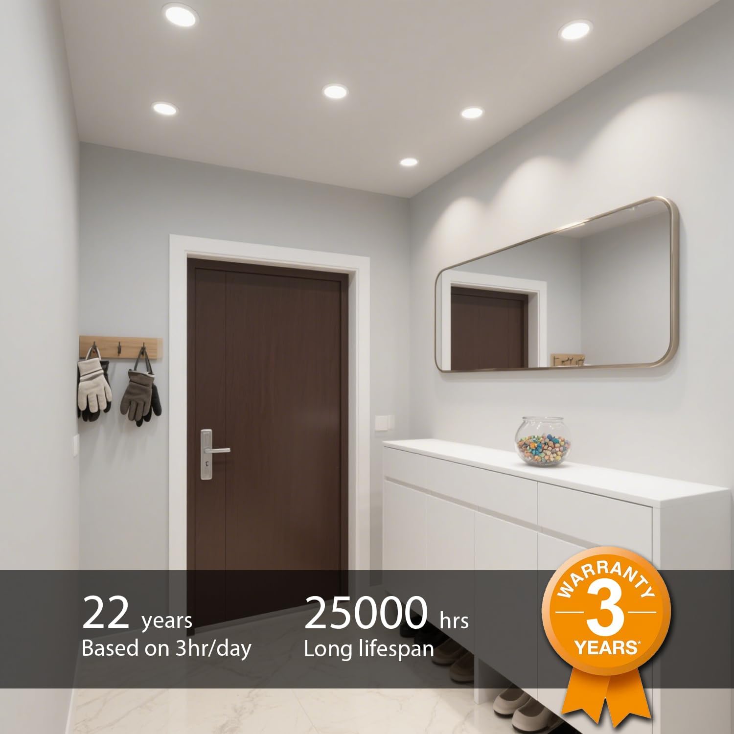 Lvwit Faretti LED da Incasso 6W - Set di 6 - immagine 6