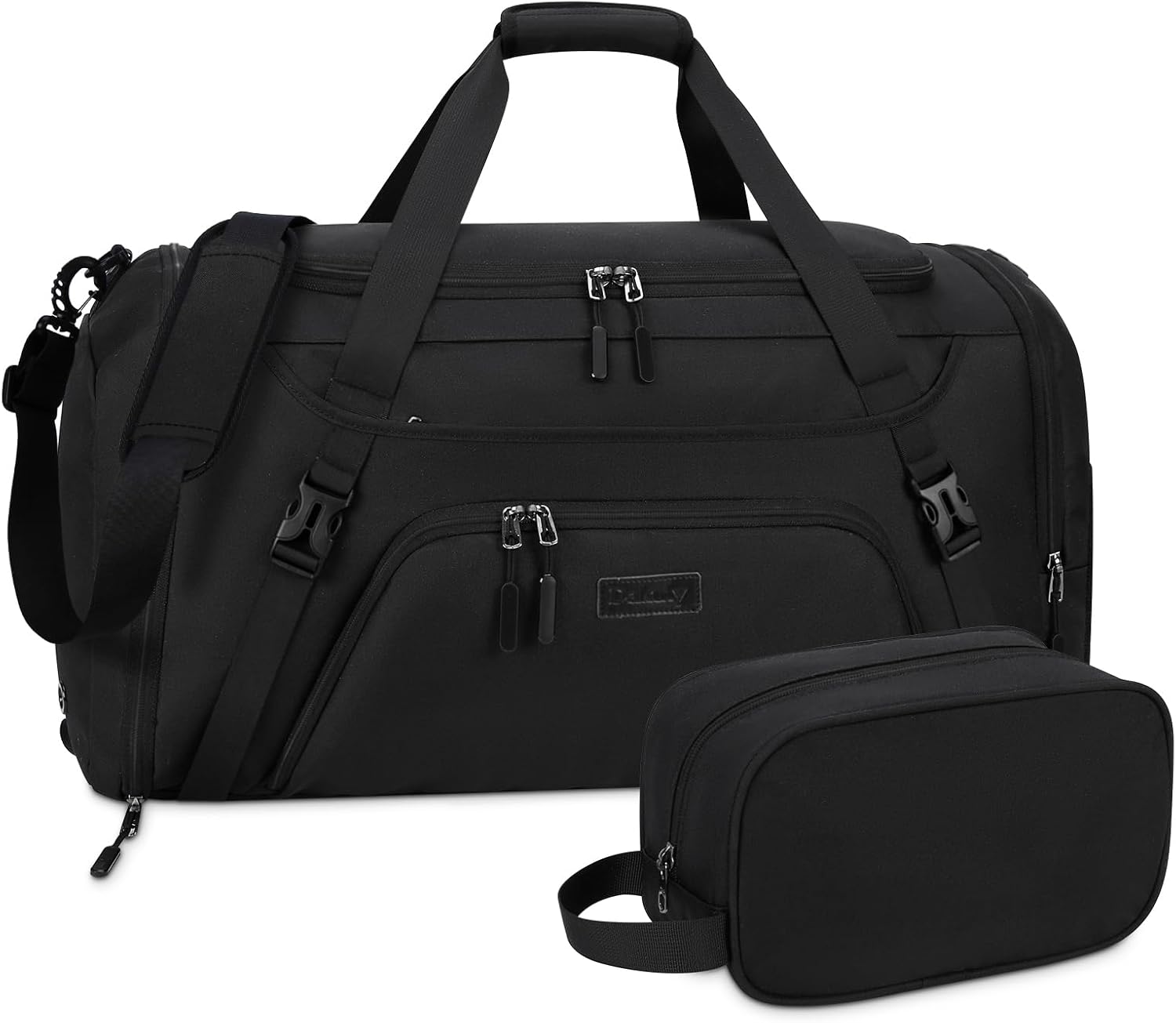 Dakuly Borsone Palestra 55L con Scomparto Scarpe, Nero - immagine 1