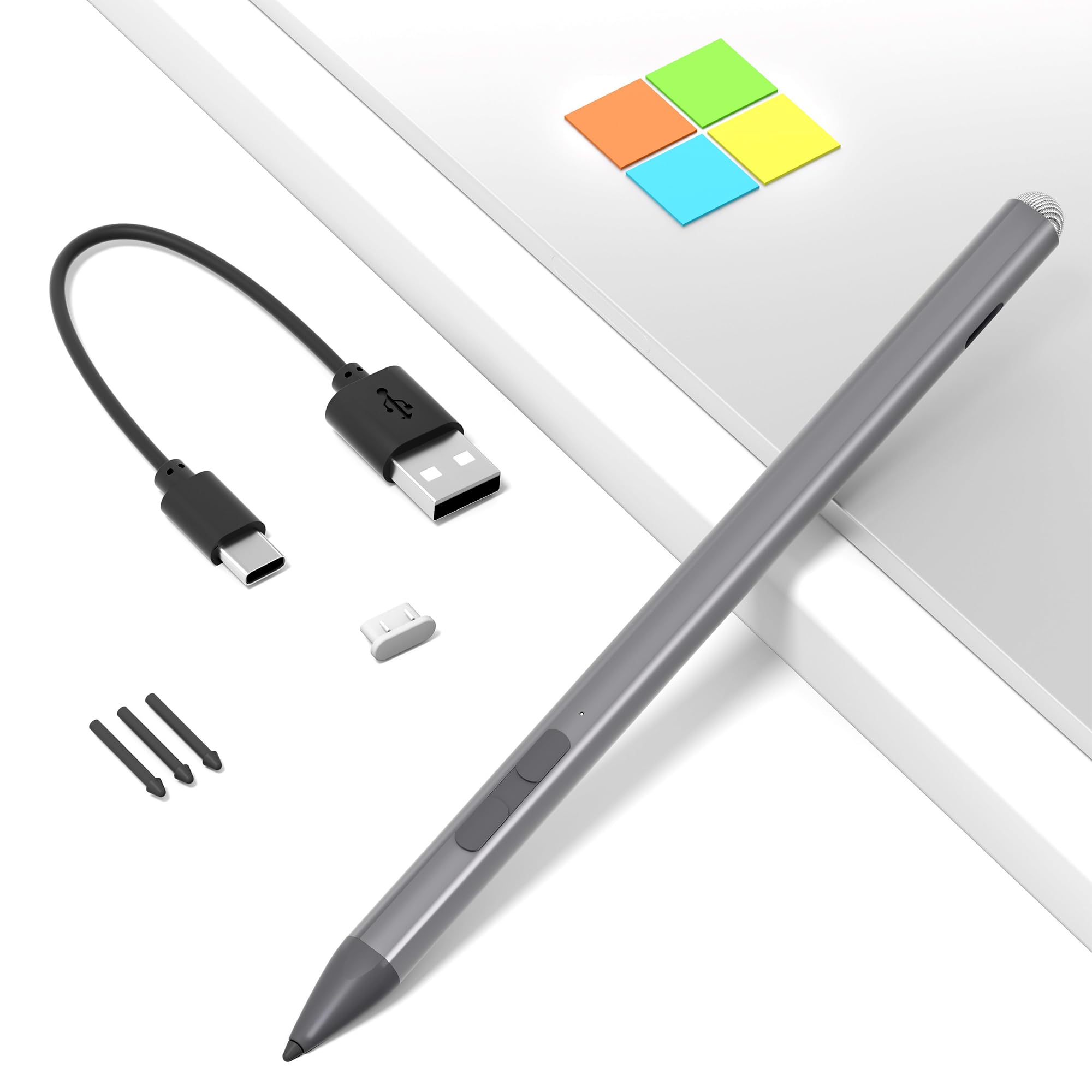 Penna Surface per Surface Pro con Punta di Precisione, Grigio