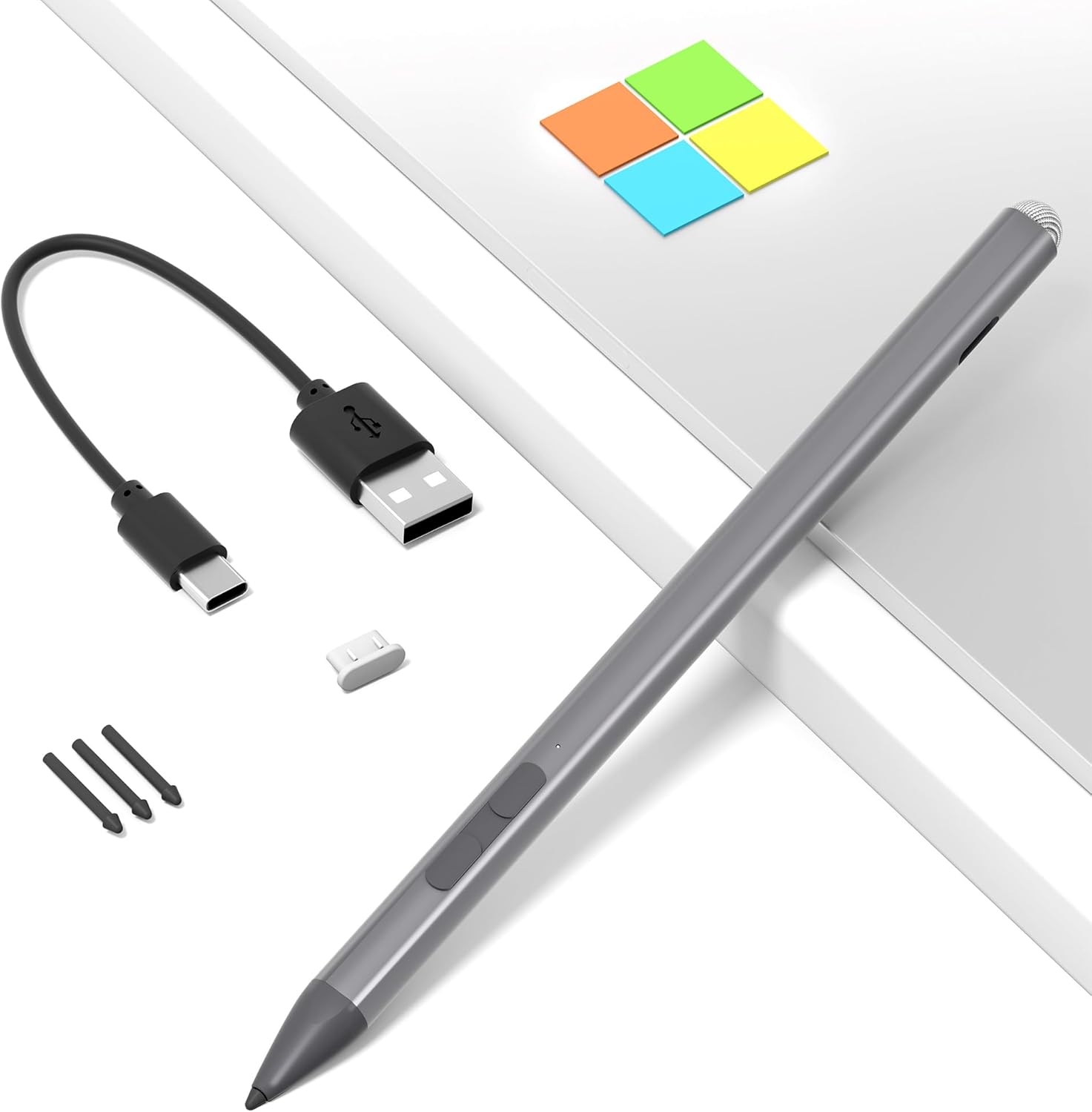 Penna Surface per Surface Pro con Punta di Precisione, Grigio - immagine 1