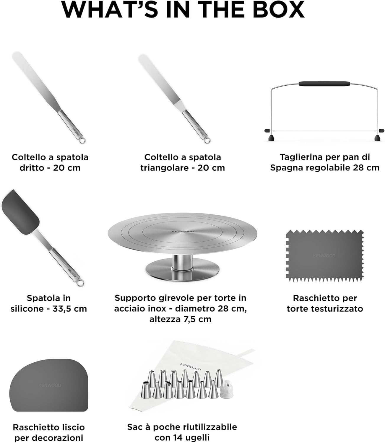 Kenwood KWSD100 Decorating Set Pasticceria - immagine 5
