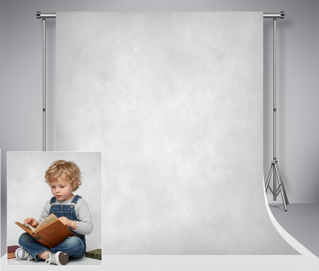 Kate Sfondo Fotografico 2x3m Grigio Argento