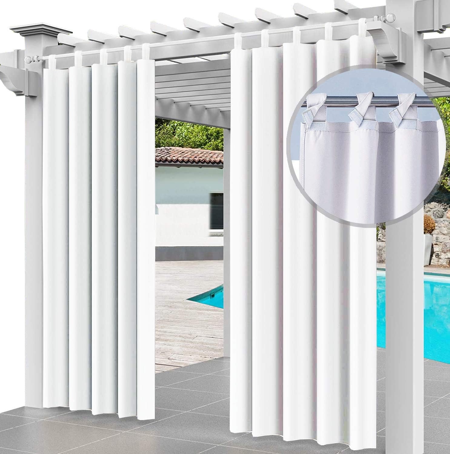 Ferocity Tenda per Esterni Impermeabile 2x 220x155cm, Bianco