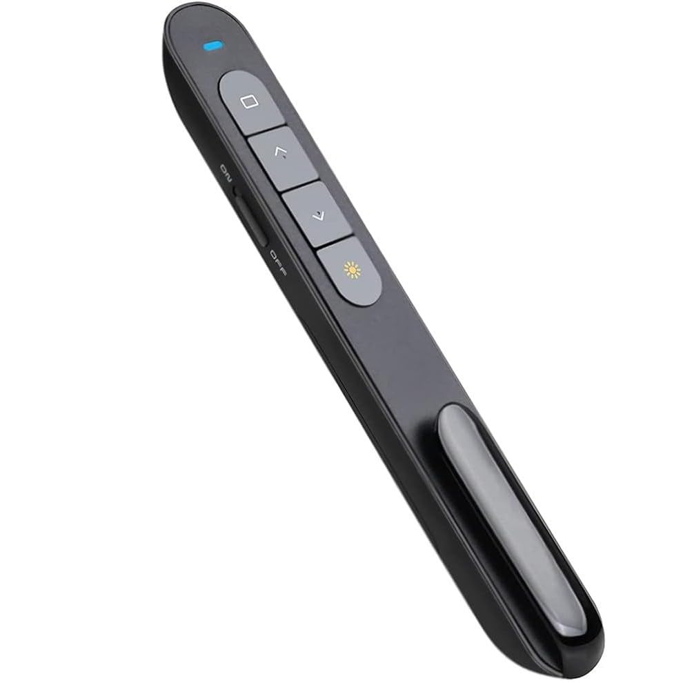 Wireless Presenter, Wireless Presentation Remote Clicker Laser Pointer ...