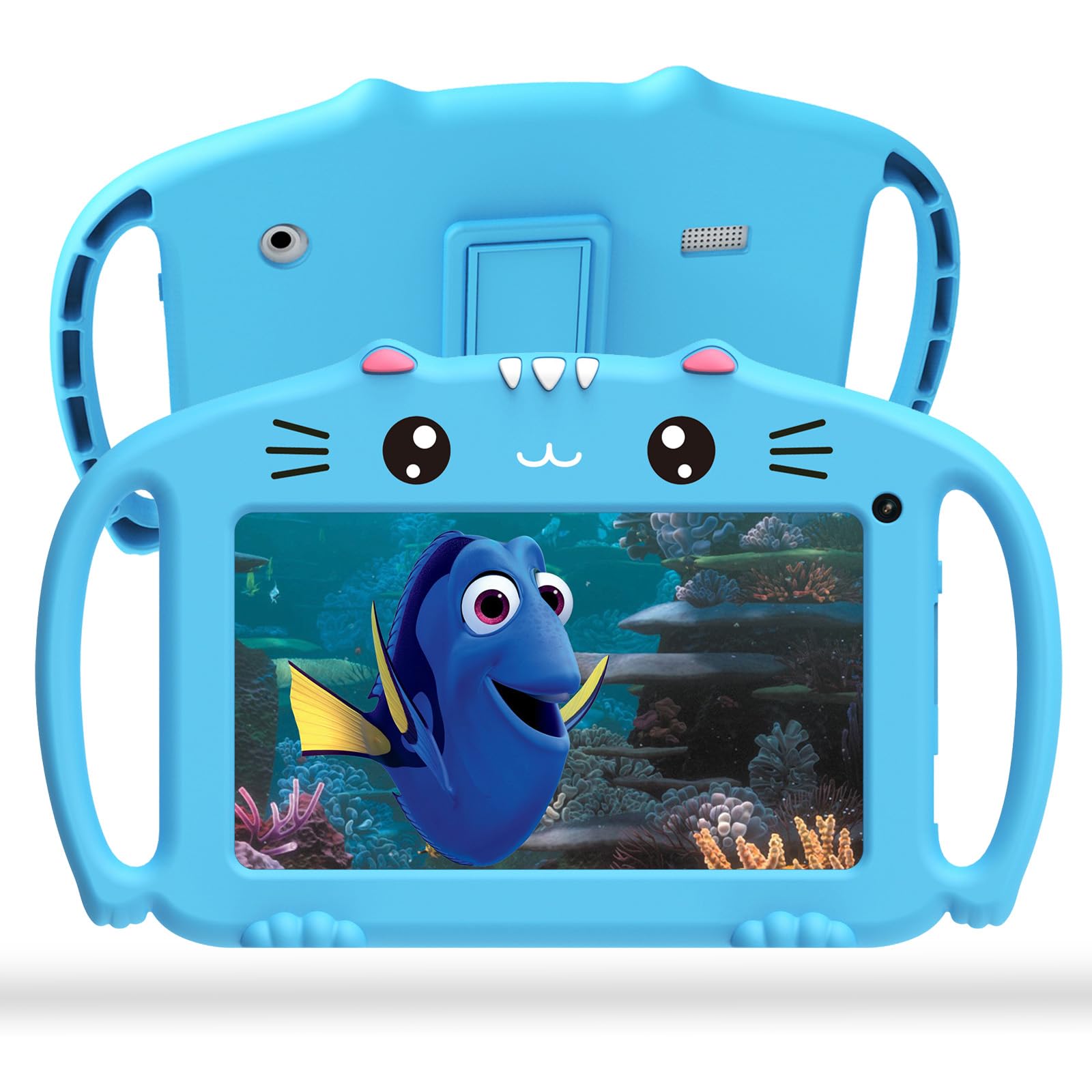 Ascrecem Tablet Bambini 7 Pollici Android, Blu