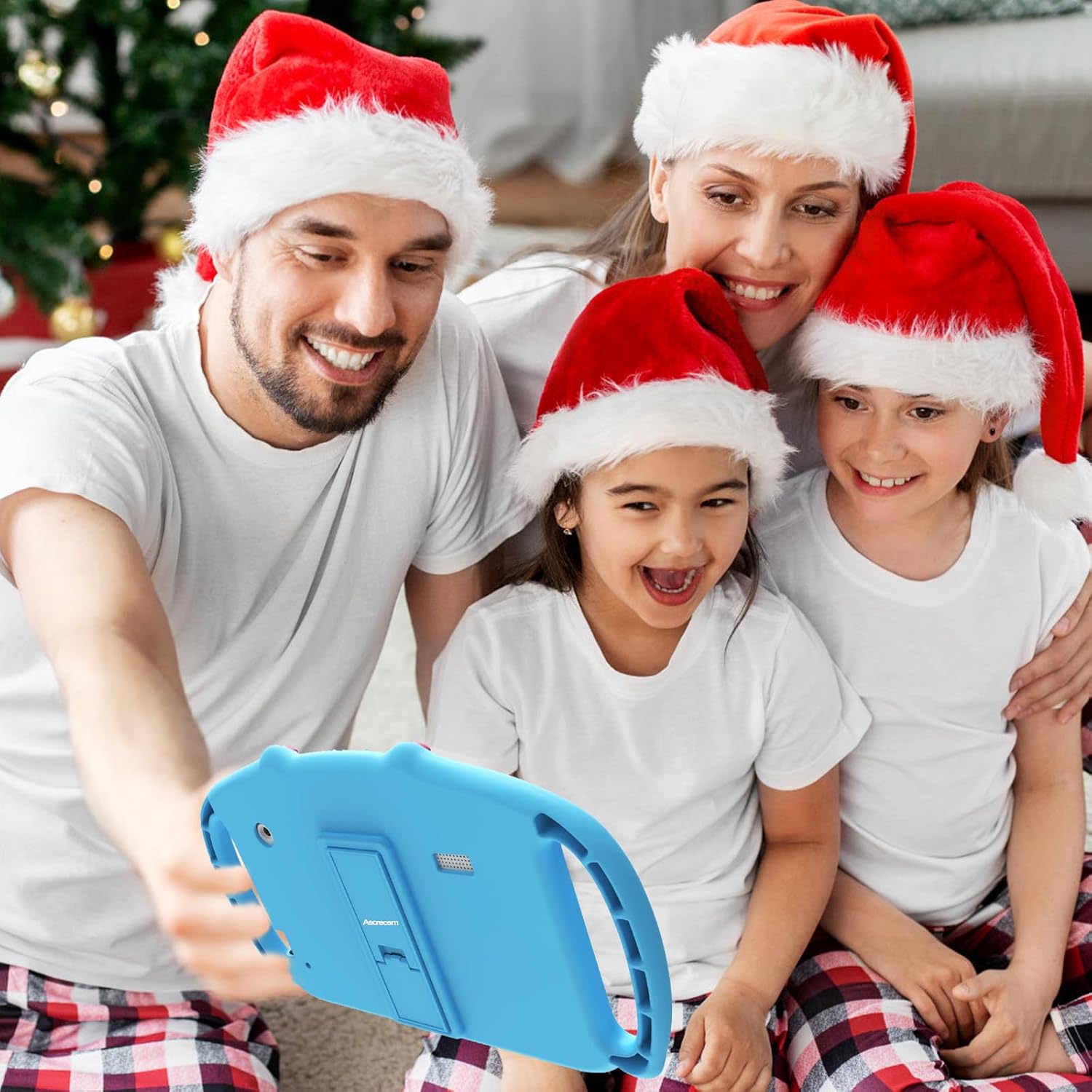 Ascrecem Tablet Bambini 7 Pollici Android, Blu - immagine 5