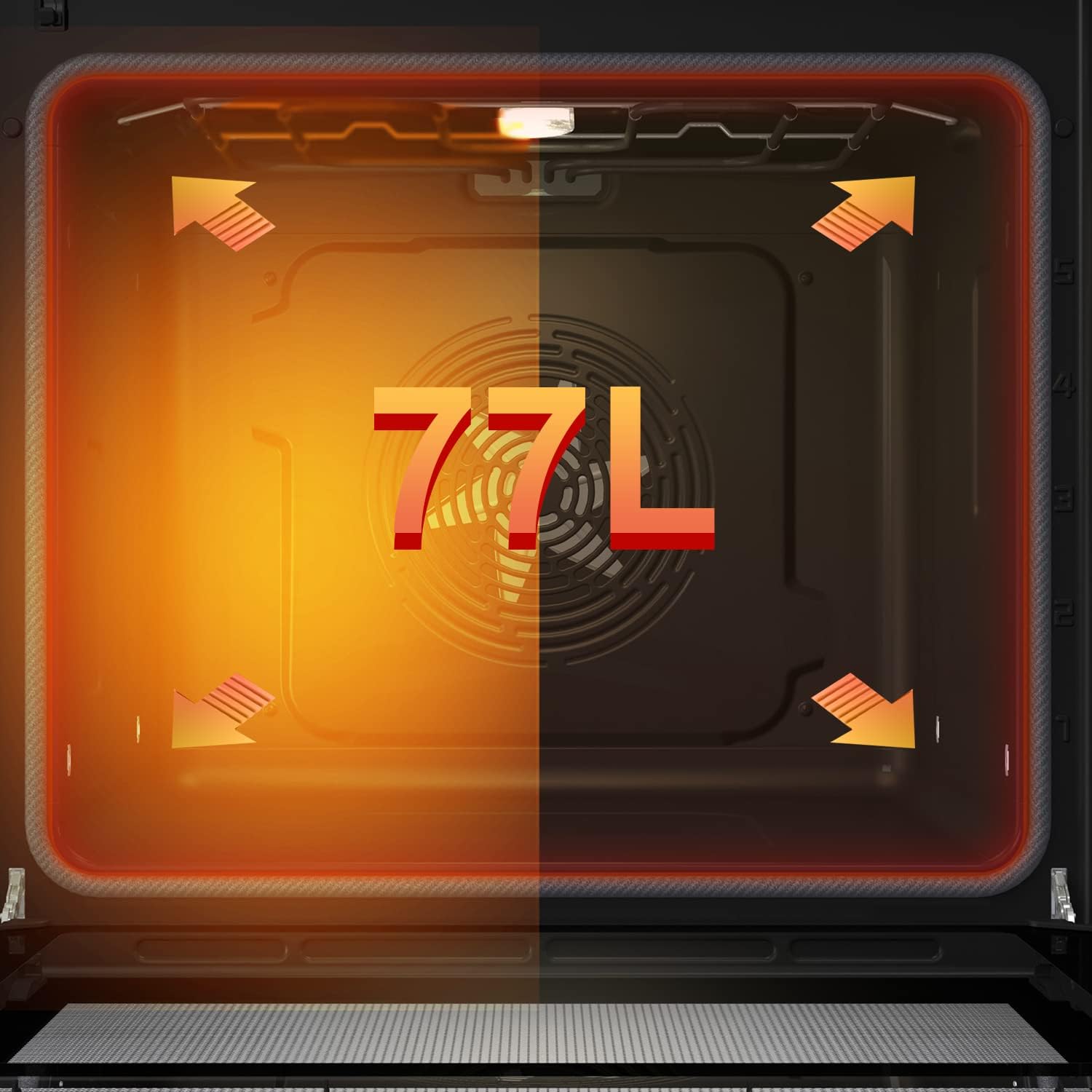 Hisense BI64111AB - Forno Multifunzione Termoventilato 77L - immagine 5