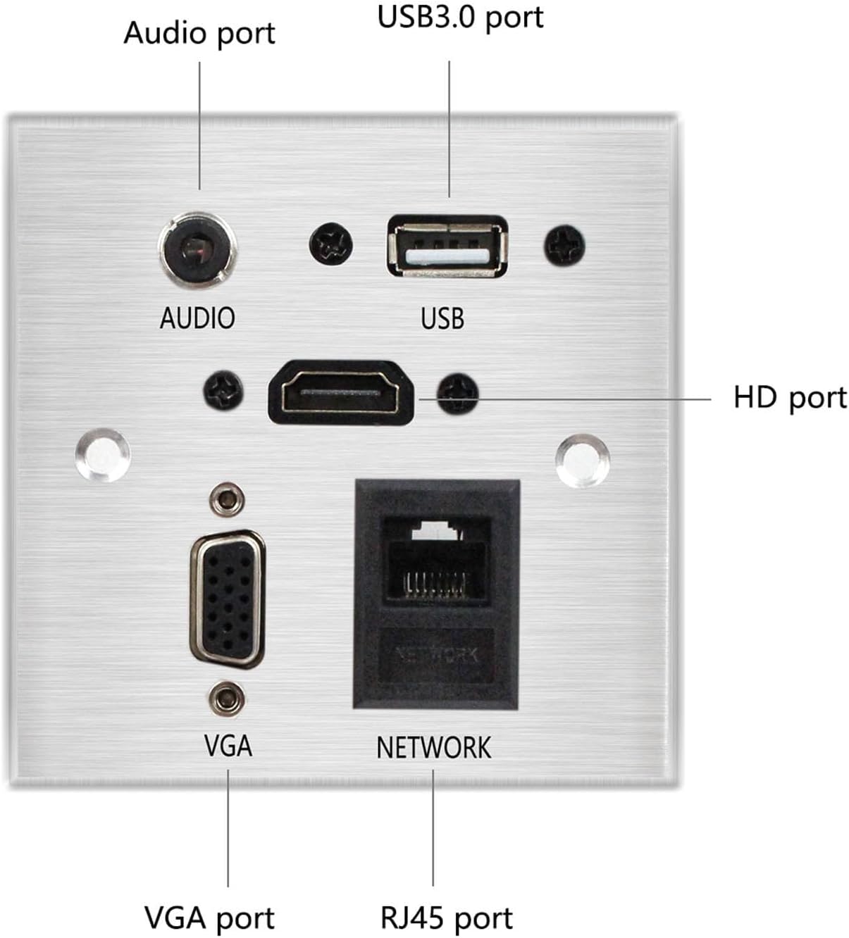 Piastra a Muro Multimediale in Lega di Alluminio - immagine 4