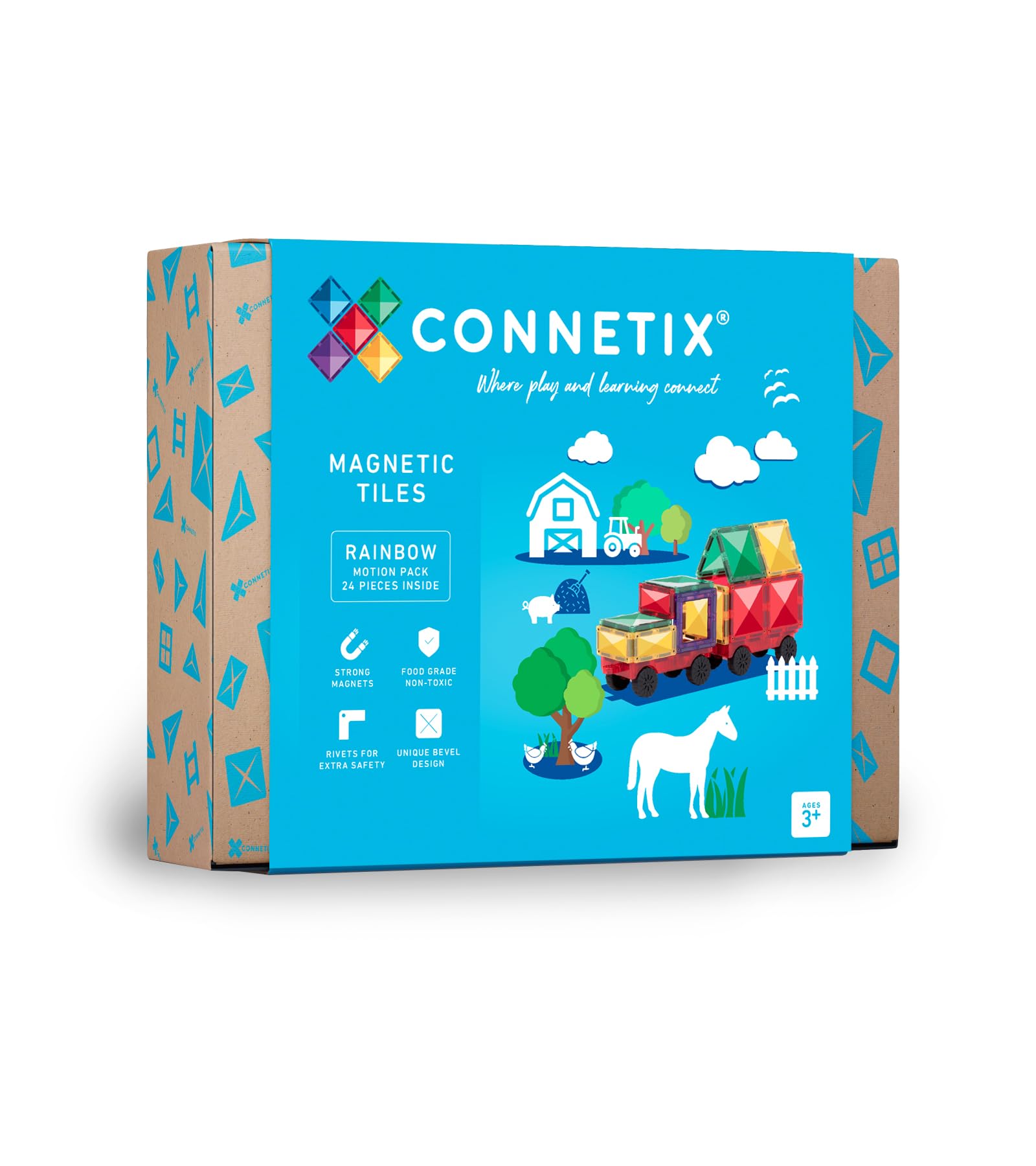 CONNETIX Arcobaleno Pacchetto Movimento, 24 Pezzi