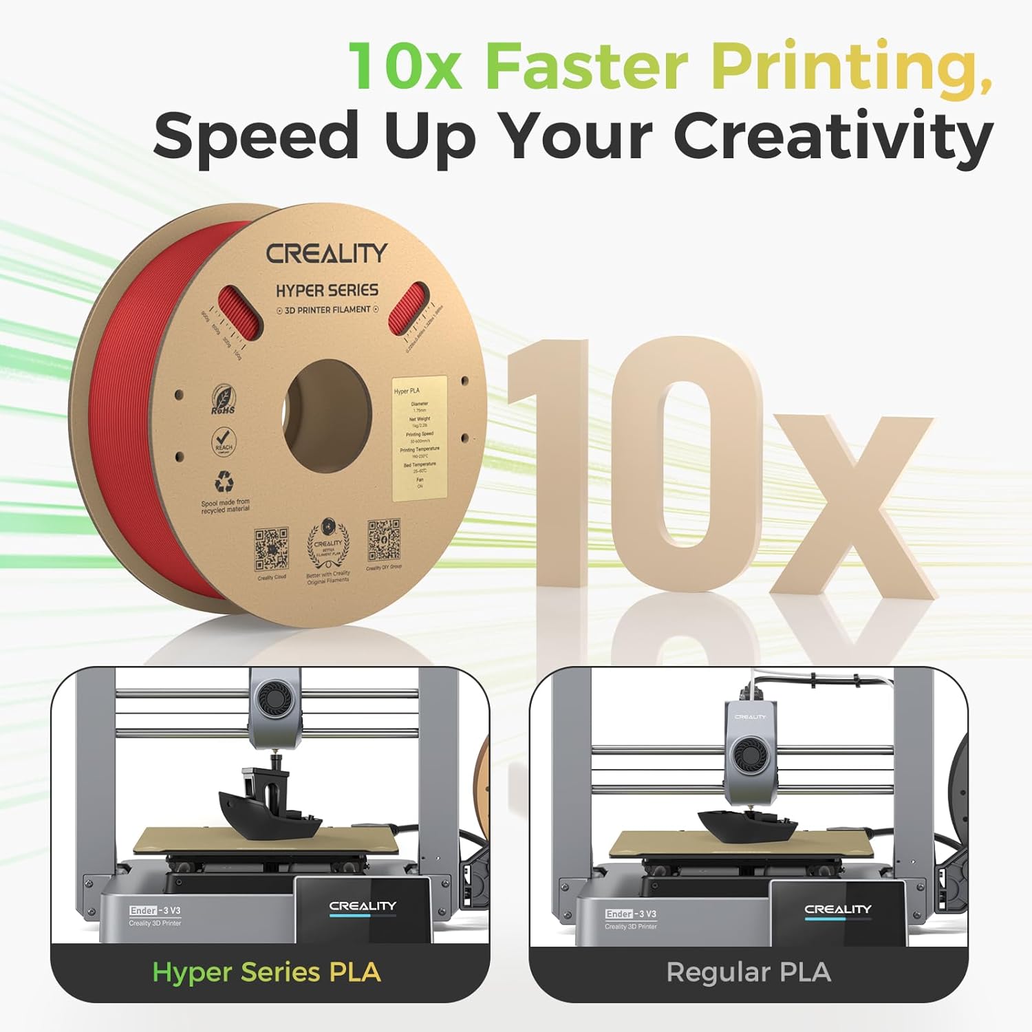 Creality Hyper PLA Filament 4KG - Per Stampanti 3D Alta Velocità - immagine 3