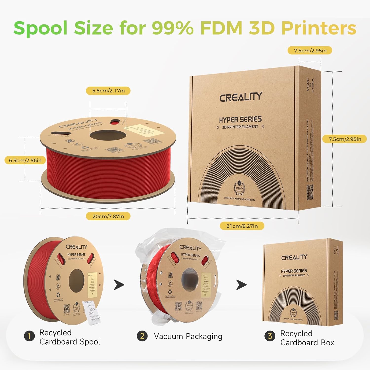 Creality Hyper PLA Filament 4KG - Per Stampanti 3D Alta Velocità - immagine 6