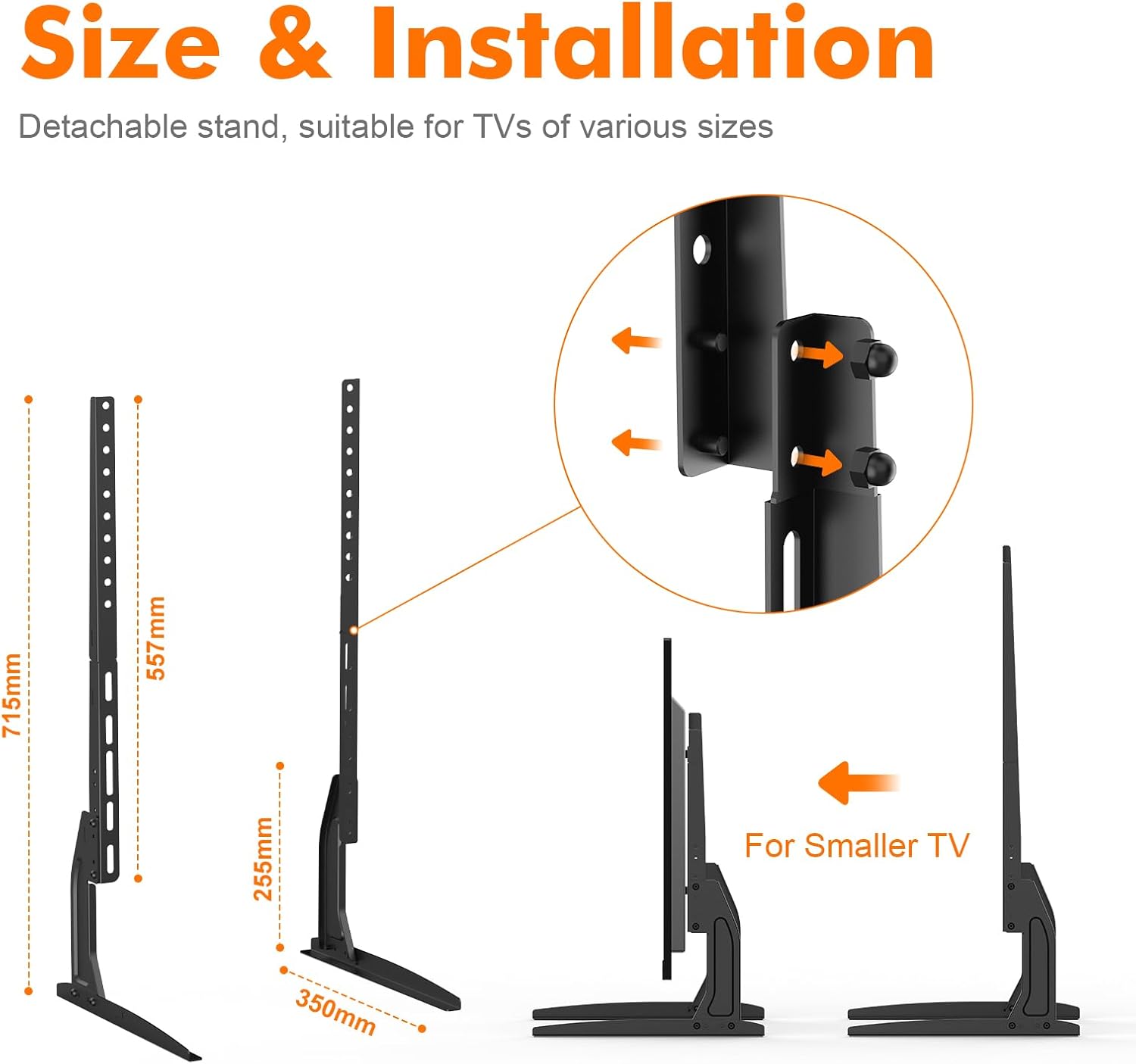 Grifema Piedistallo TV Universale per LCD/LED/OLED/Plasma - immagine 2