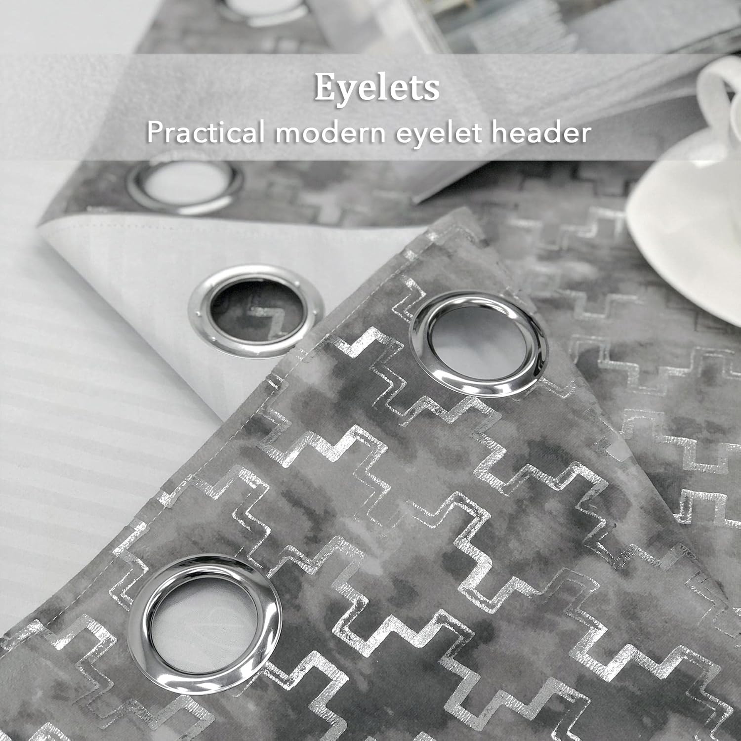 Always4u Tende Oscuranti con Occhielli, Set da 2 - immagine 5