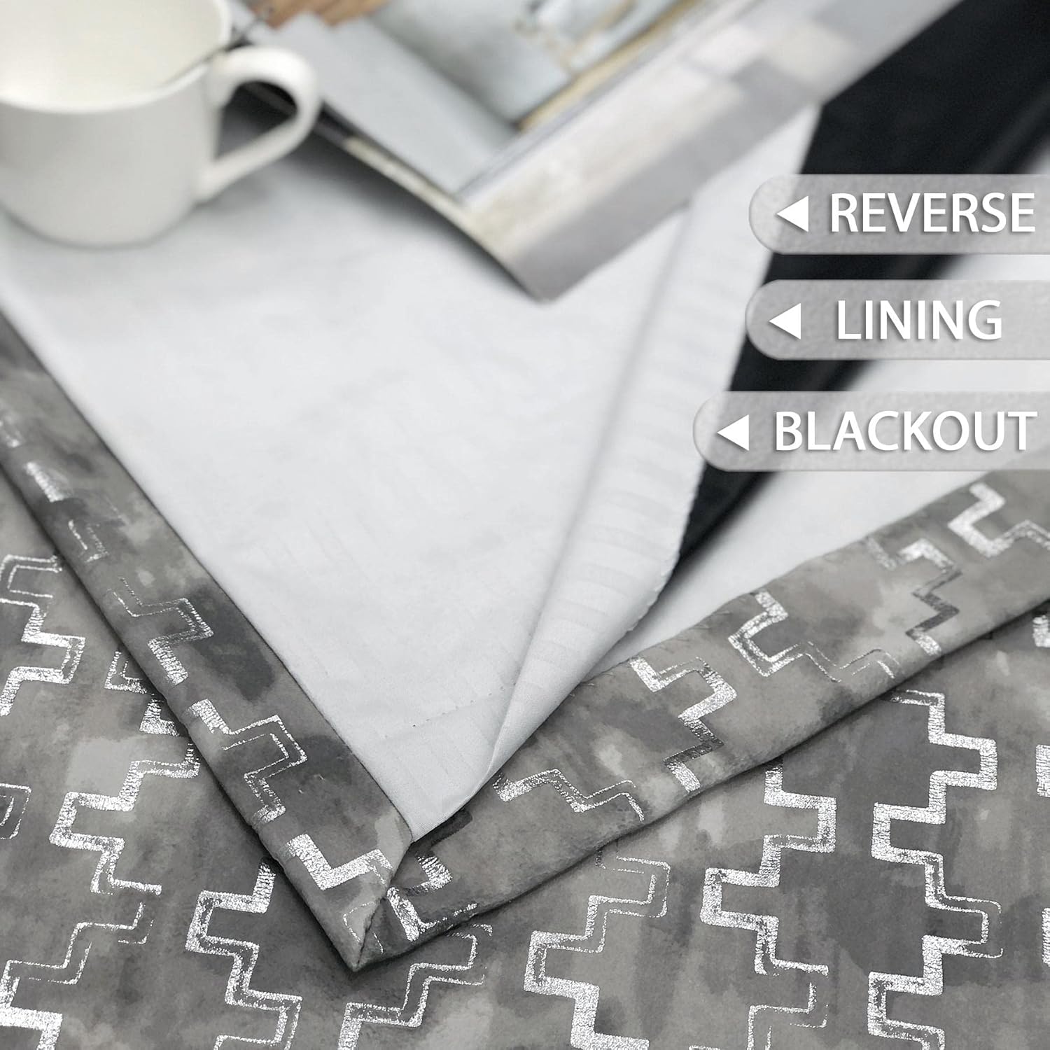 Always4u Tende Oscuranti con Occhielli, Set da 2 - immagine 6