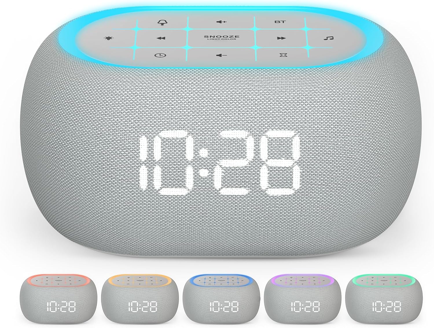 Anjank Radiosveglia da Comodino con Altoparlante Bluetooth