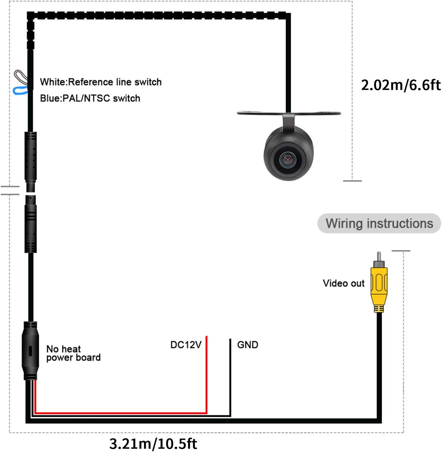 Telecamera CCD per Auto Universale con Visione Notturna - immagine 7
