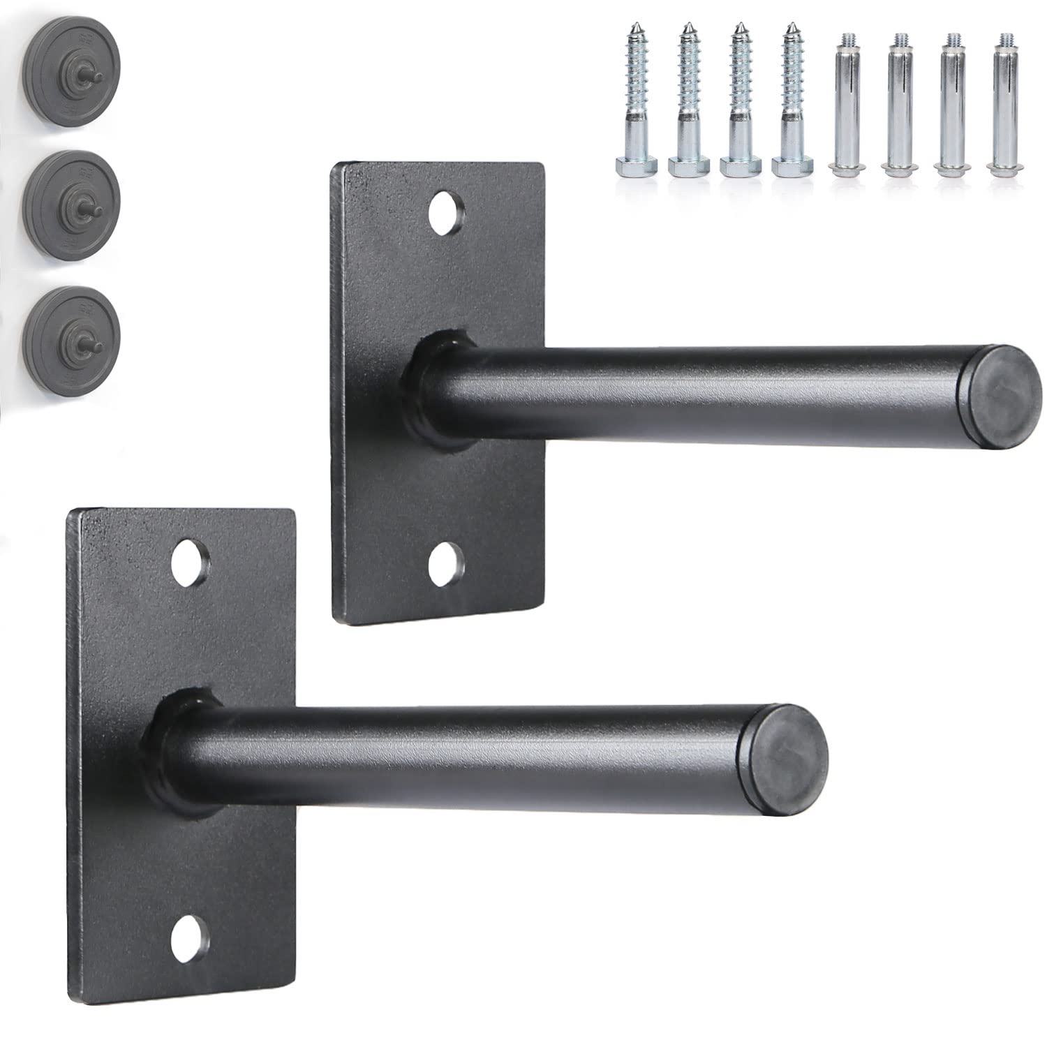 SYL Fitness Supporto per dischi da 2,5 cm/3 cm/5 cm, venduto in coppia