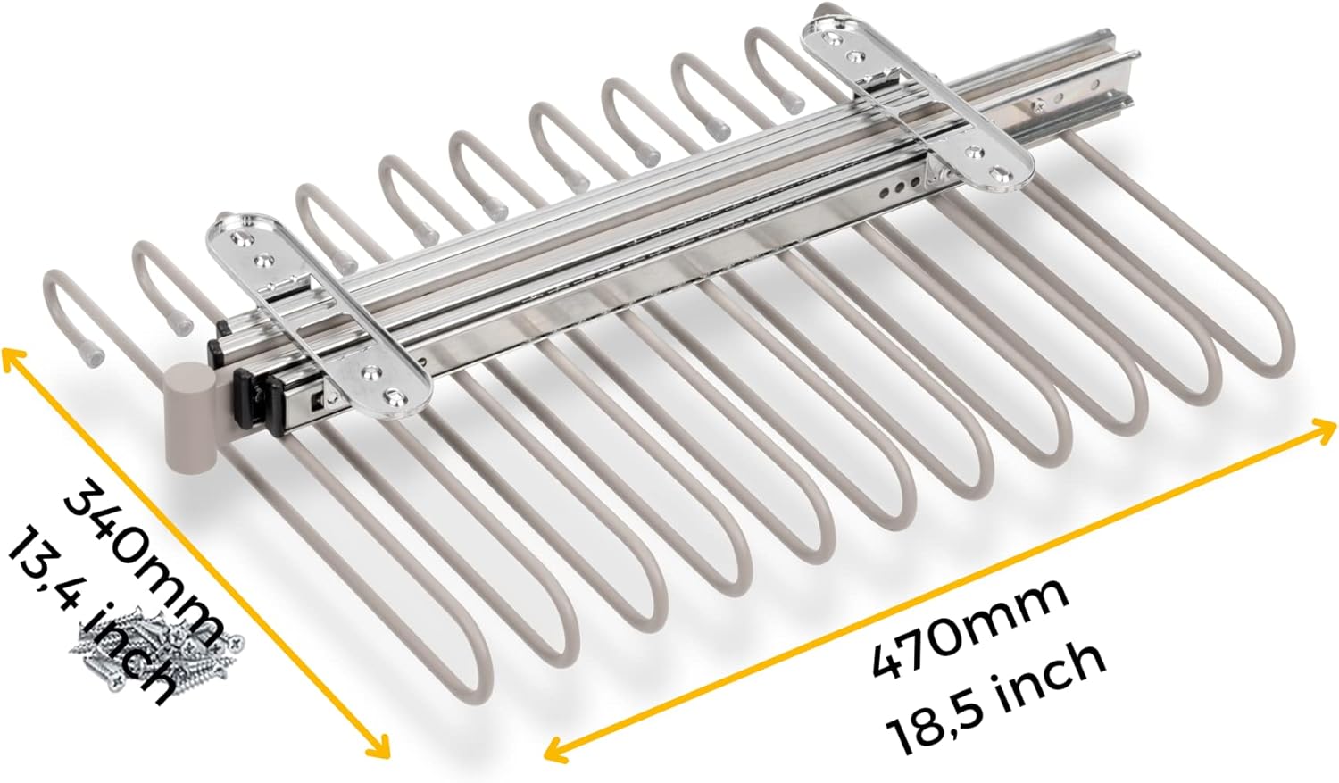 Emuca Porta Pantaloni Estraibile per Armadio - immagine 2