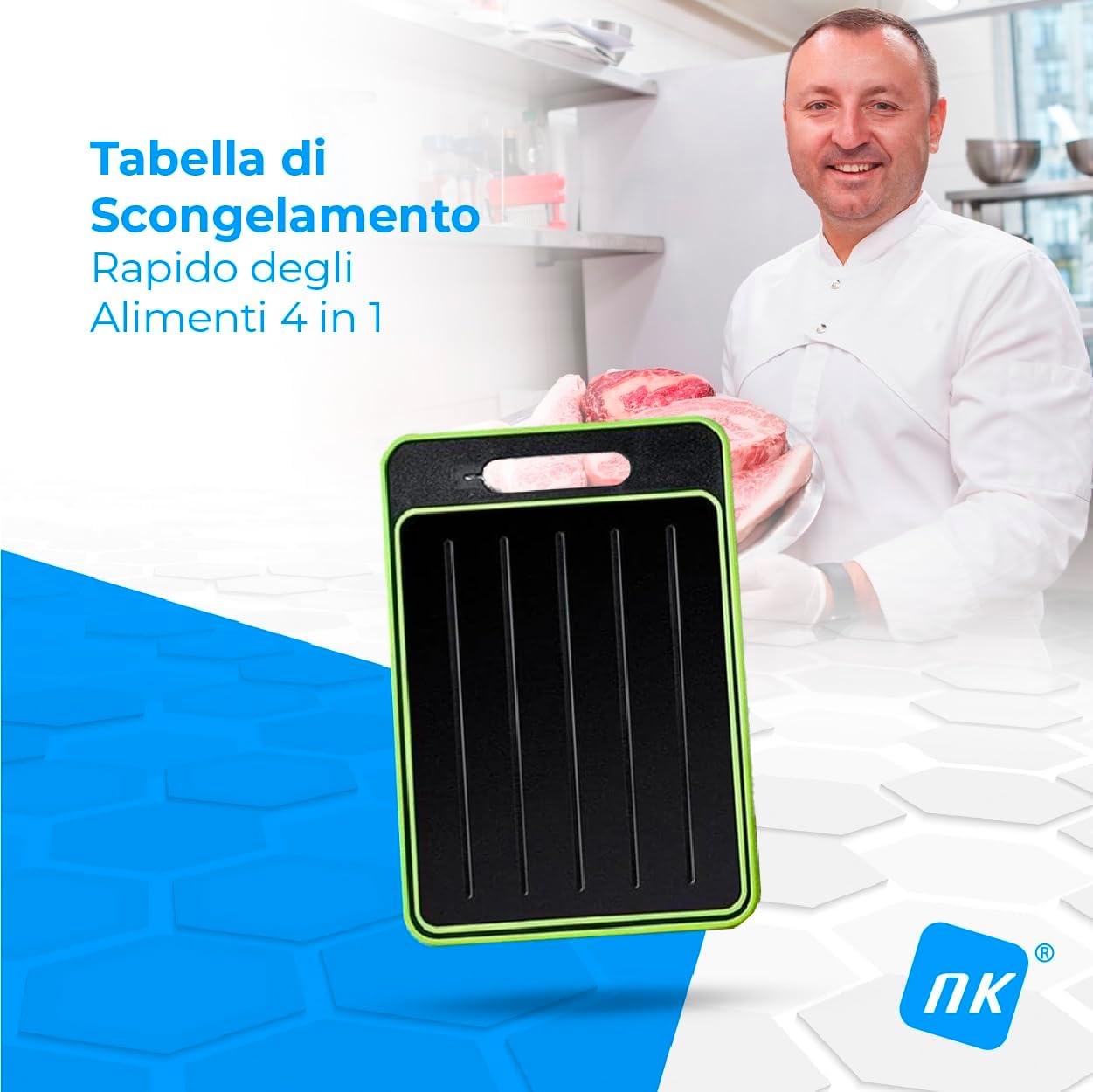 Vassoi di Scongelamento + Tagliere 4 in 1 Nk - immagine 2