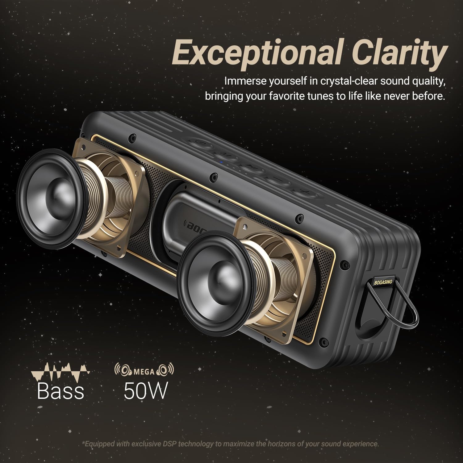 Bogasing G4 Cassa Bluetooth Potente 50W IPX7 - immagine 2