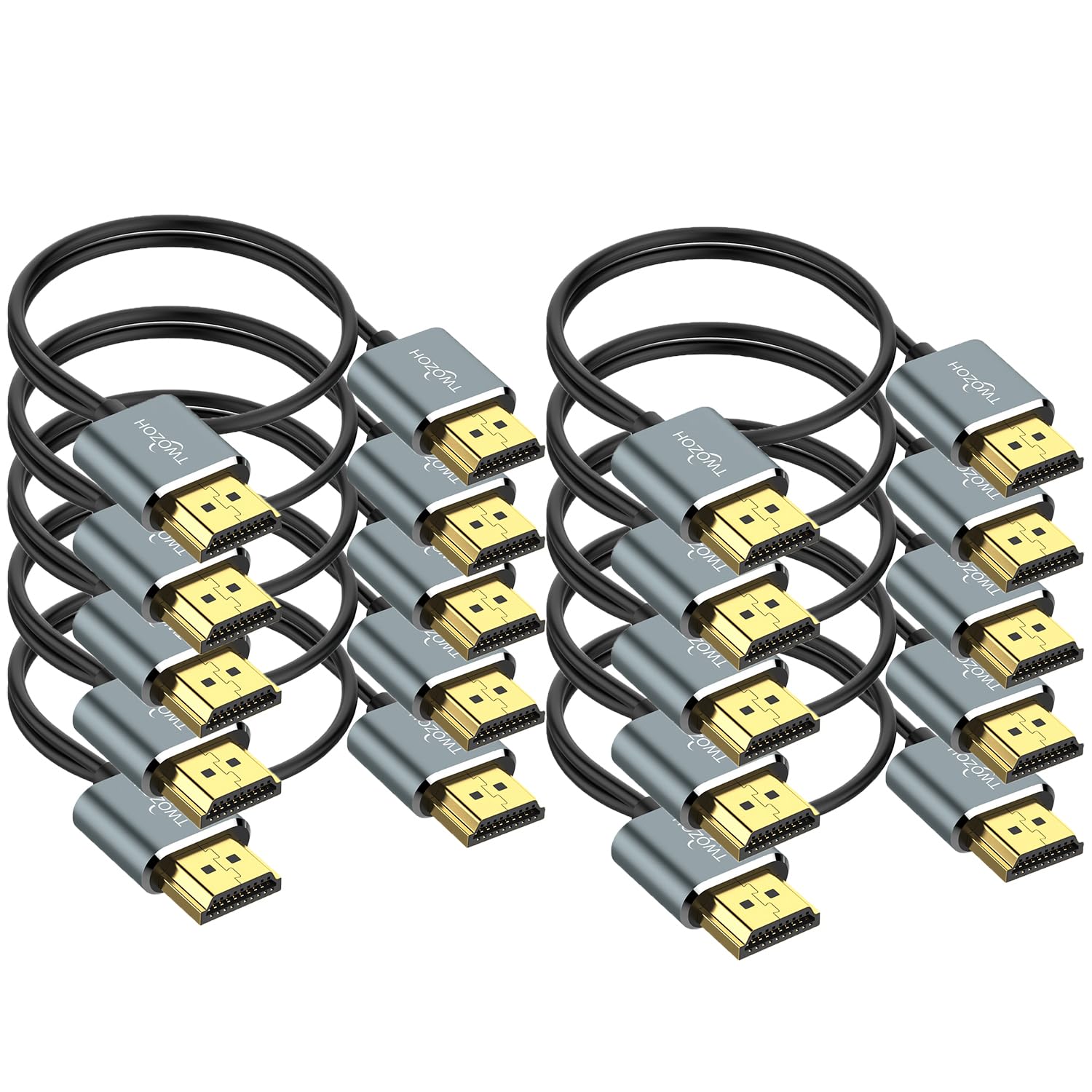 Twozoh Cavo HDMI Sottile 4K 0,5M (10 Pezzi) - immagine 1
