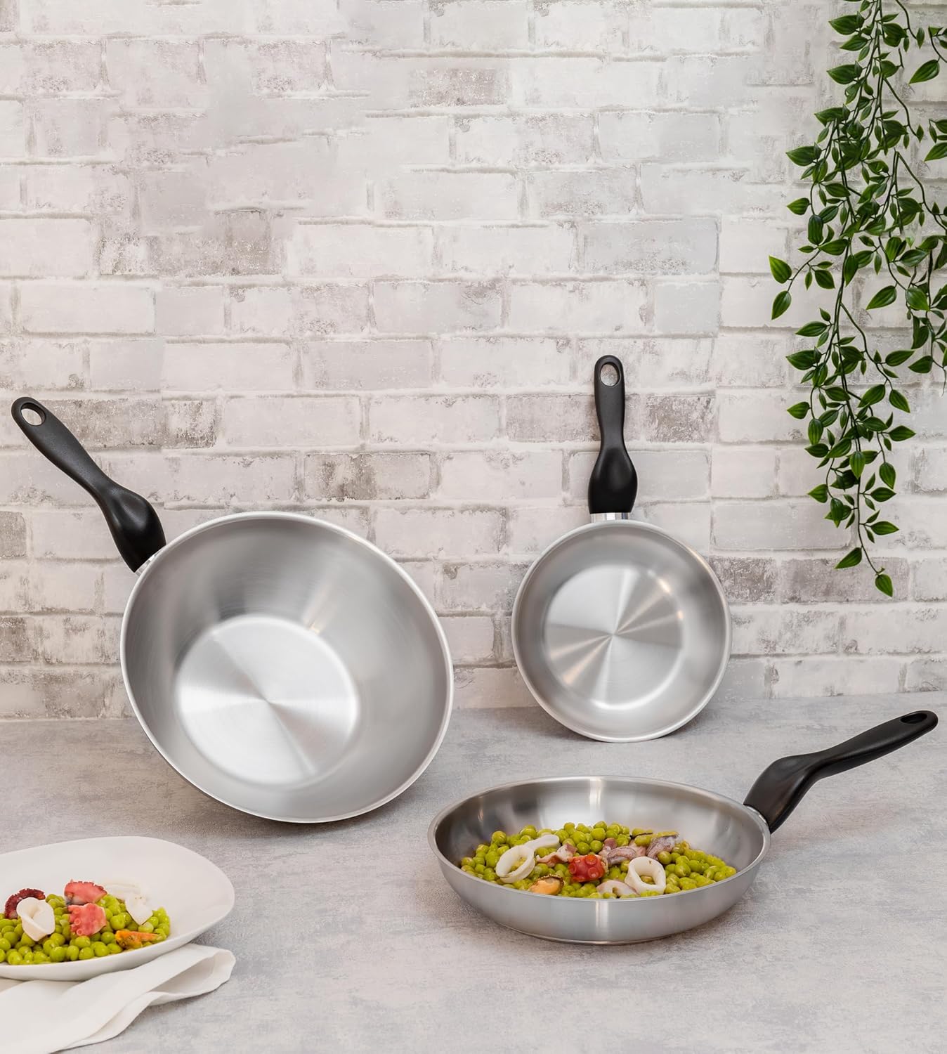 Barazzoni Le Inoxidabili Padella ø20cm Acciaio Inox 18/10 - immagine 3