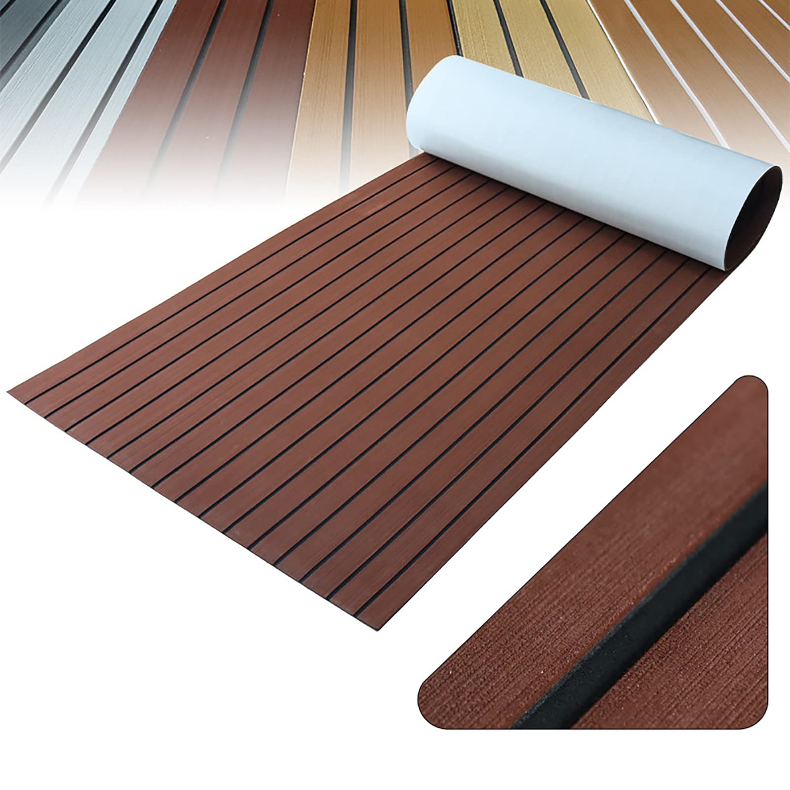 OSLEN Eva Teak Sintetico Marino 240x90x0.6cm