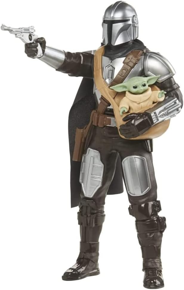 Hasbro Star Wars Galactic Action - Mandaloriano e Grogu - immagine 4