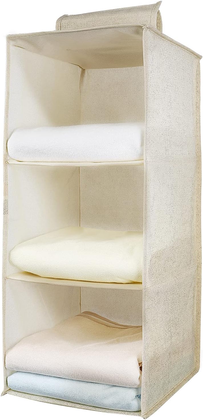 Aiqinu Organizer Armadio da Appendere 3 Scomparti - immagine 1