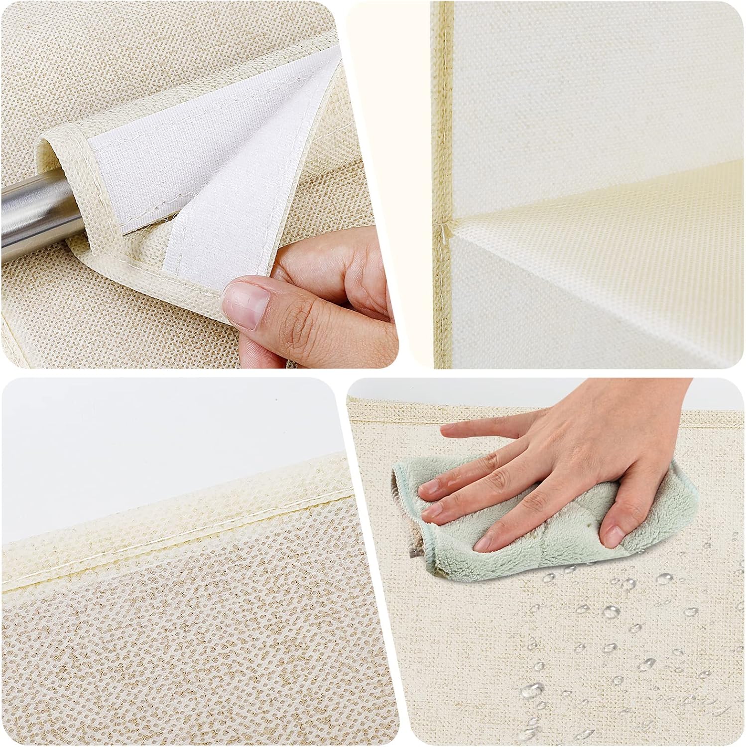 Aiqinu Organizer Armadio da Appendere 3 Scomparti - immagine 5