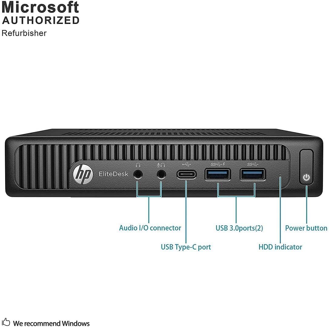 Hp EliteDesk 800 G2 - Mini PC Intel Core i3-6100 (Ricondizionato) - immagine 5