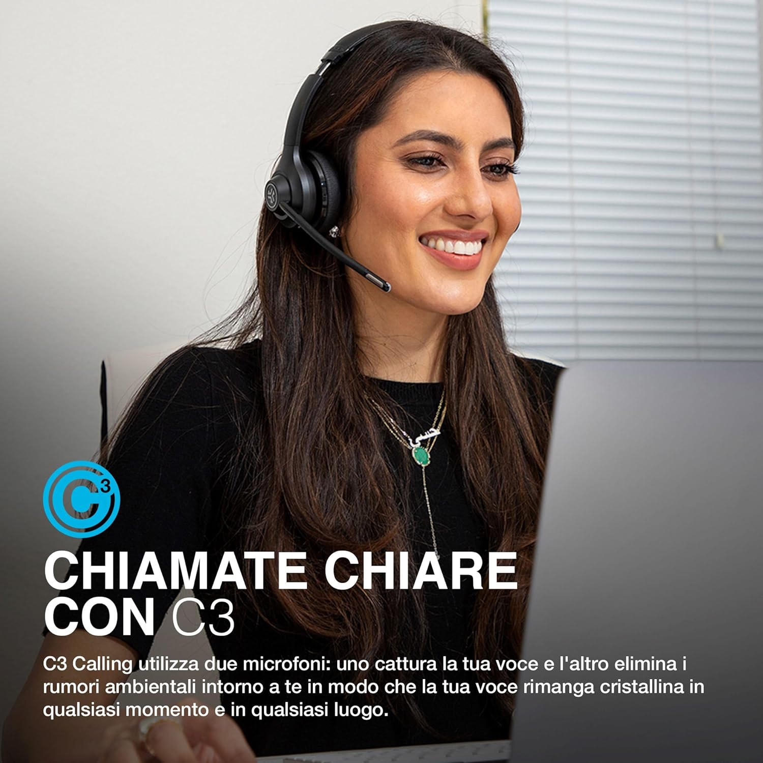 Jlab Go Work - Cuffie Wireless con Microfono - immagine 4