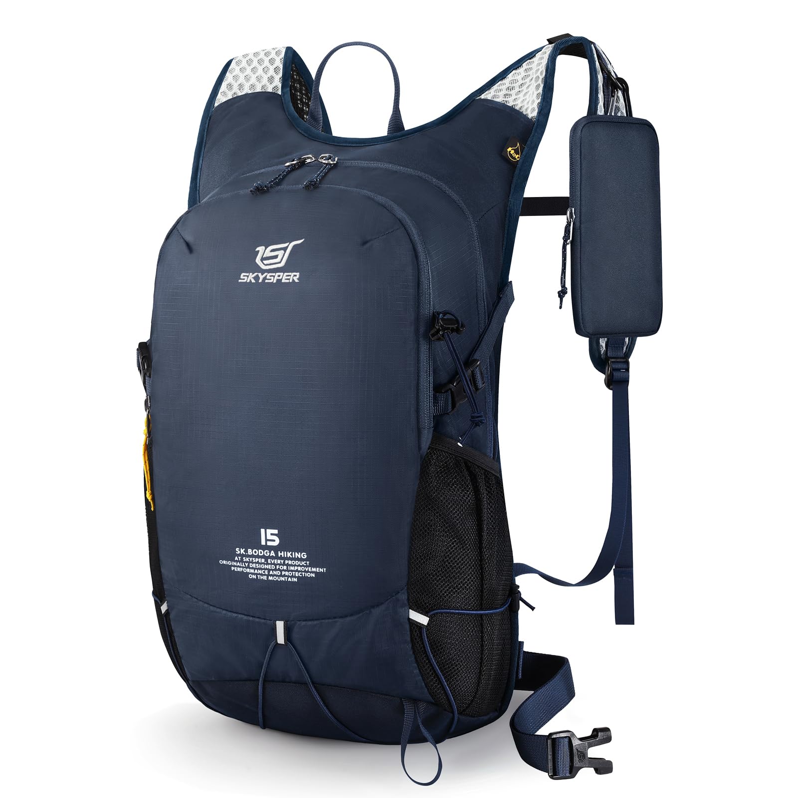 SKYSPER Zaino da Hiking 15L con Tasca Cellulare Rimovibile