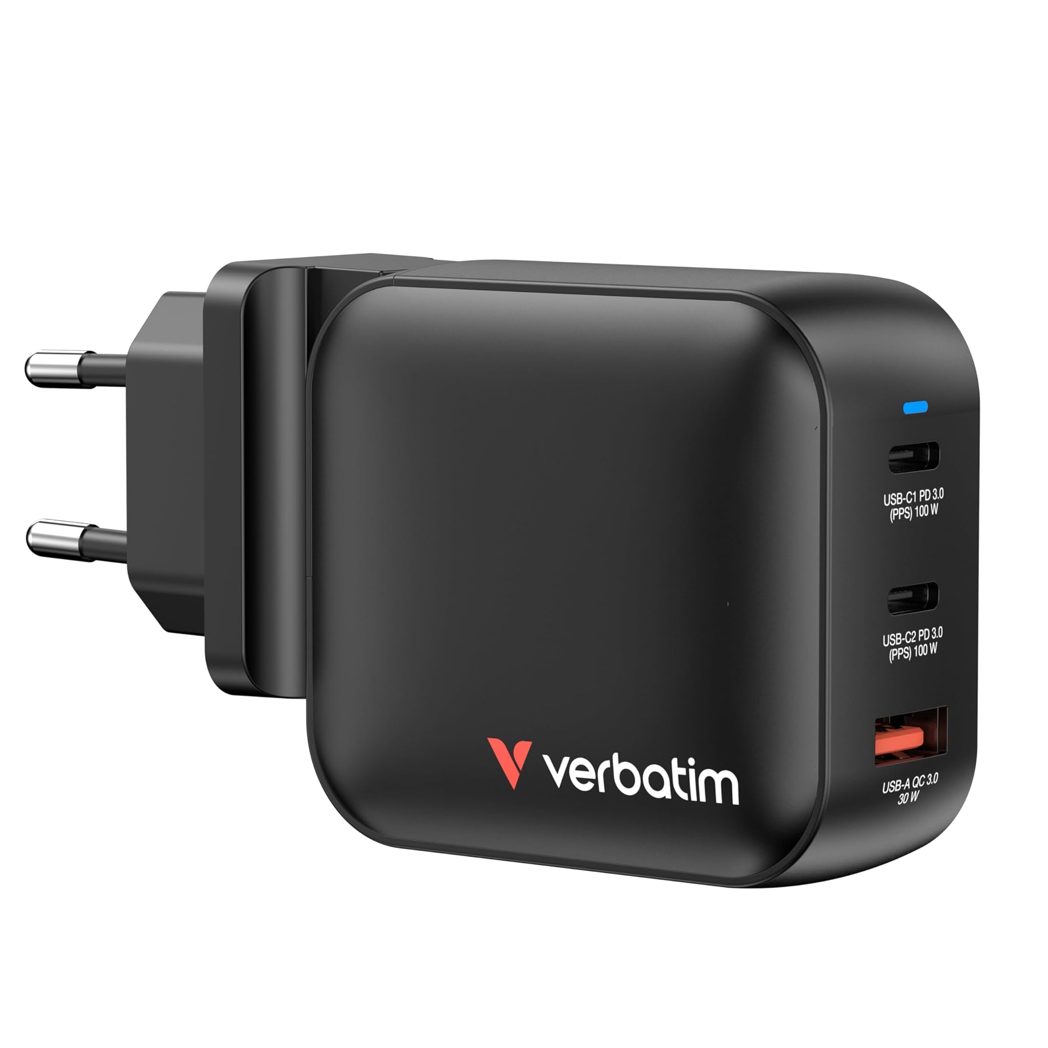 Verbatim Mini GaN Charger 100W 3 Porte USB-C