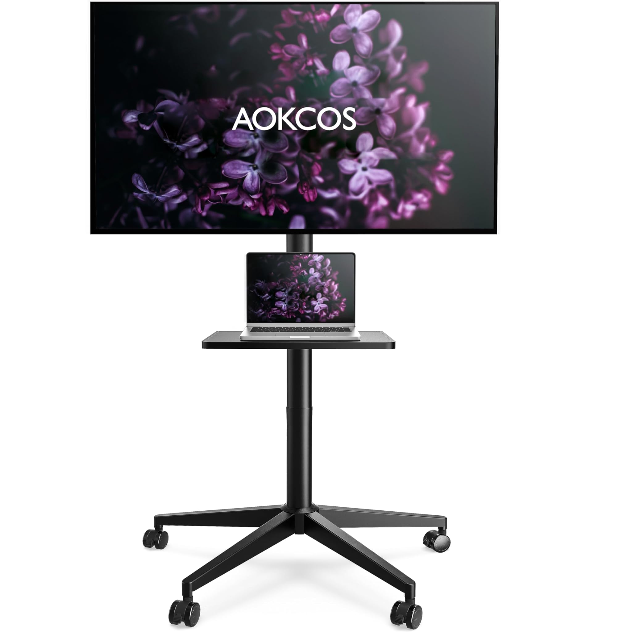 Aokcos Carrello Porta TV Inclinabile 32-65 Pollici