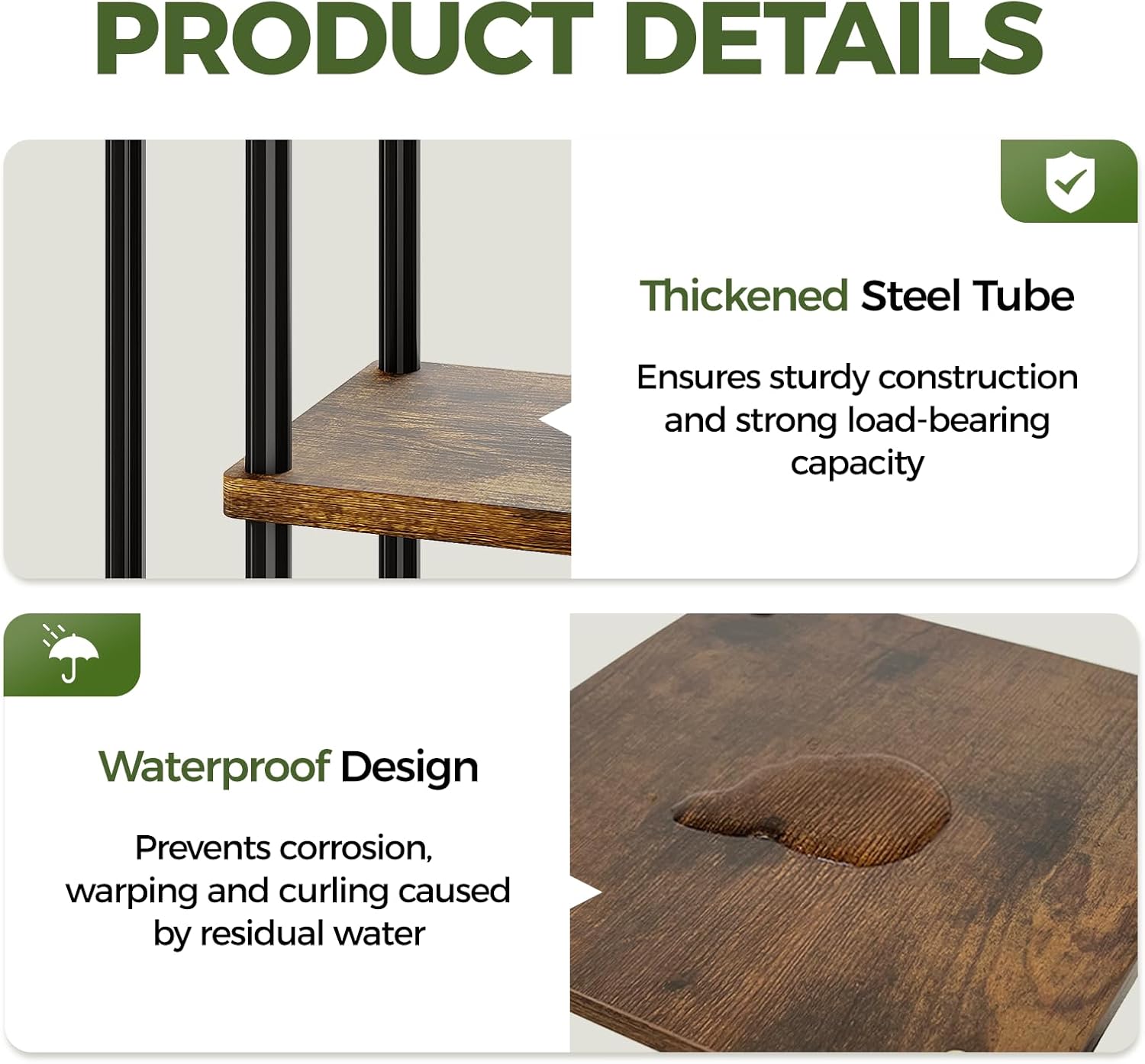 Bamworld Mensola per Piante con Luce Crescita - immagine 6